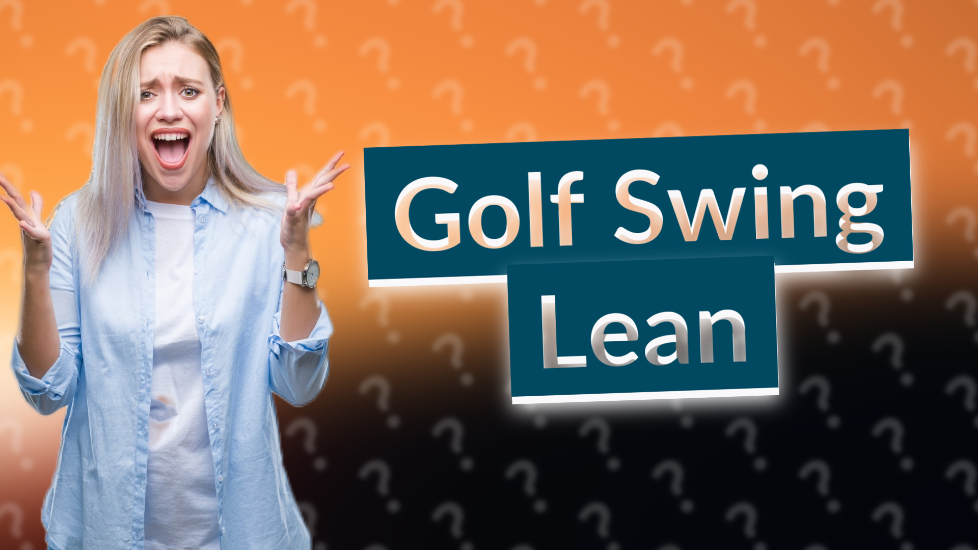 Golf Swing Lean