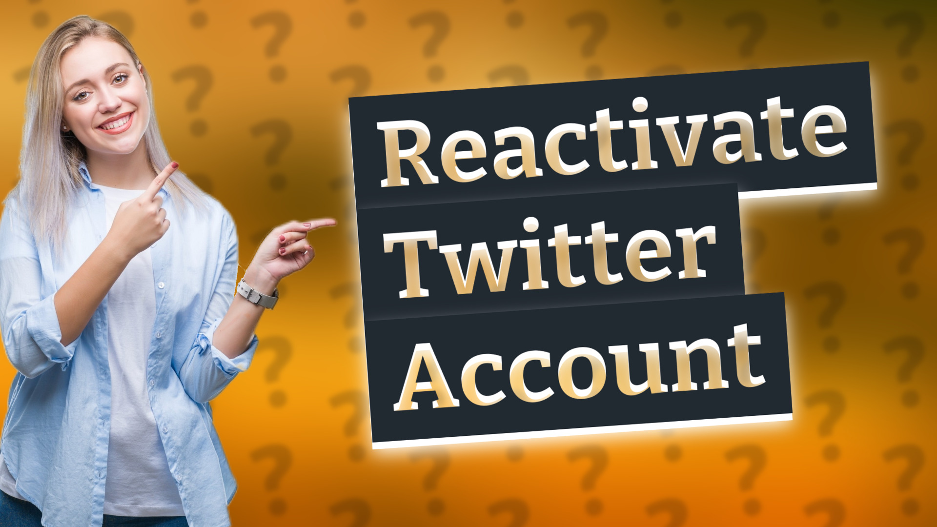 Reactivate Twitter Account