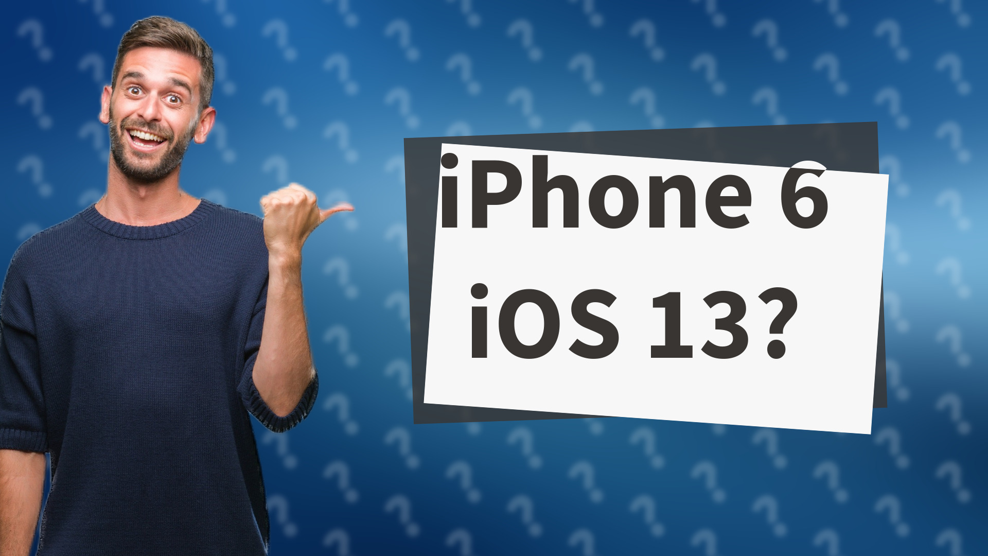 iPhone 6 iOS 13?