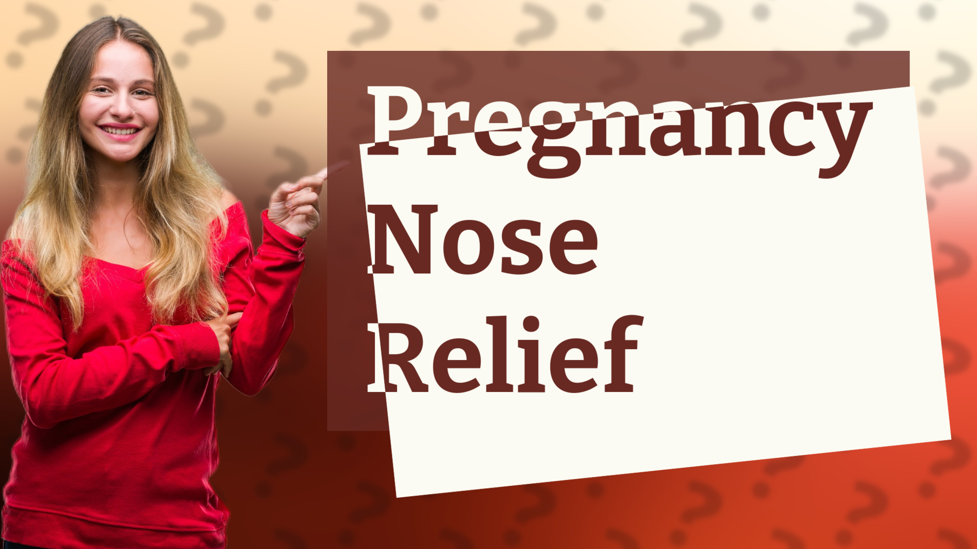 Pregnancy Nose Relief