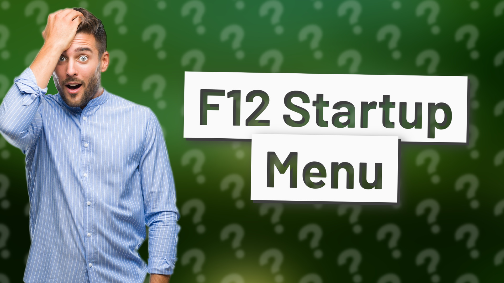 F12 Startup Menu