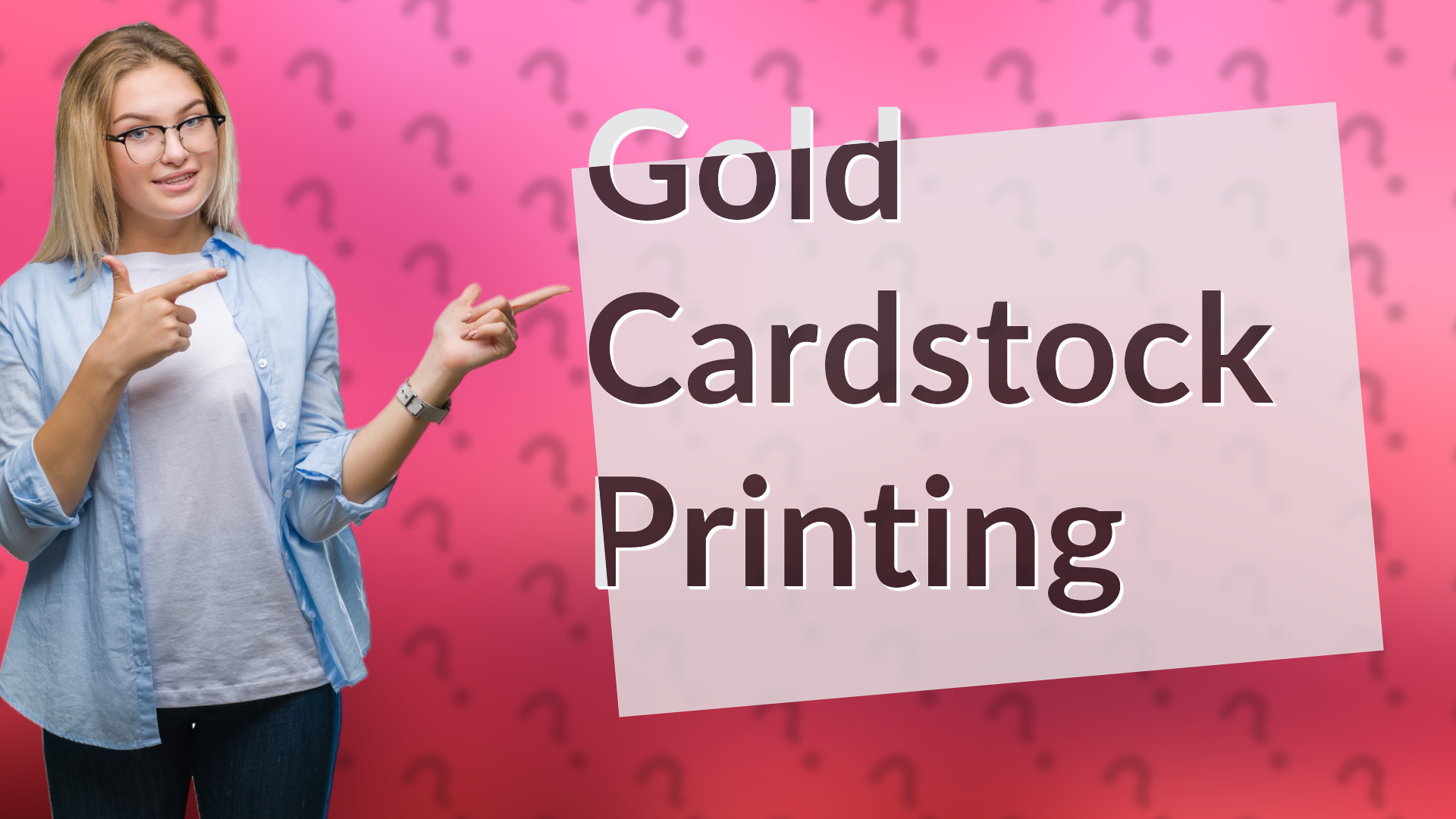 Gold Cardstock Printing