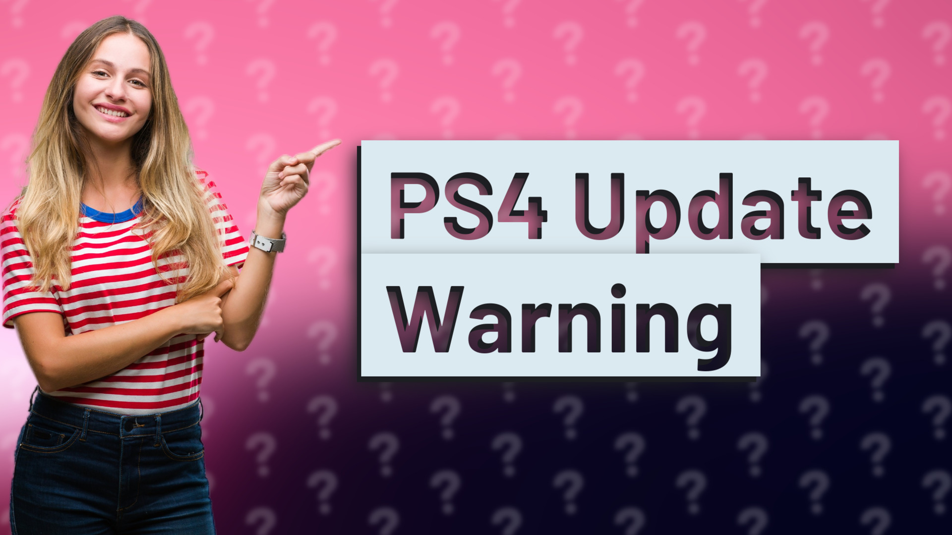 PS4 Update Warning