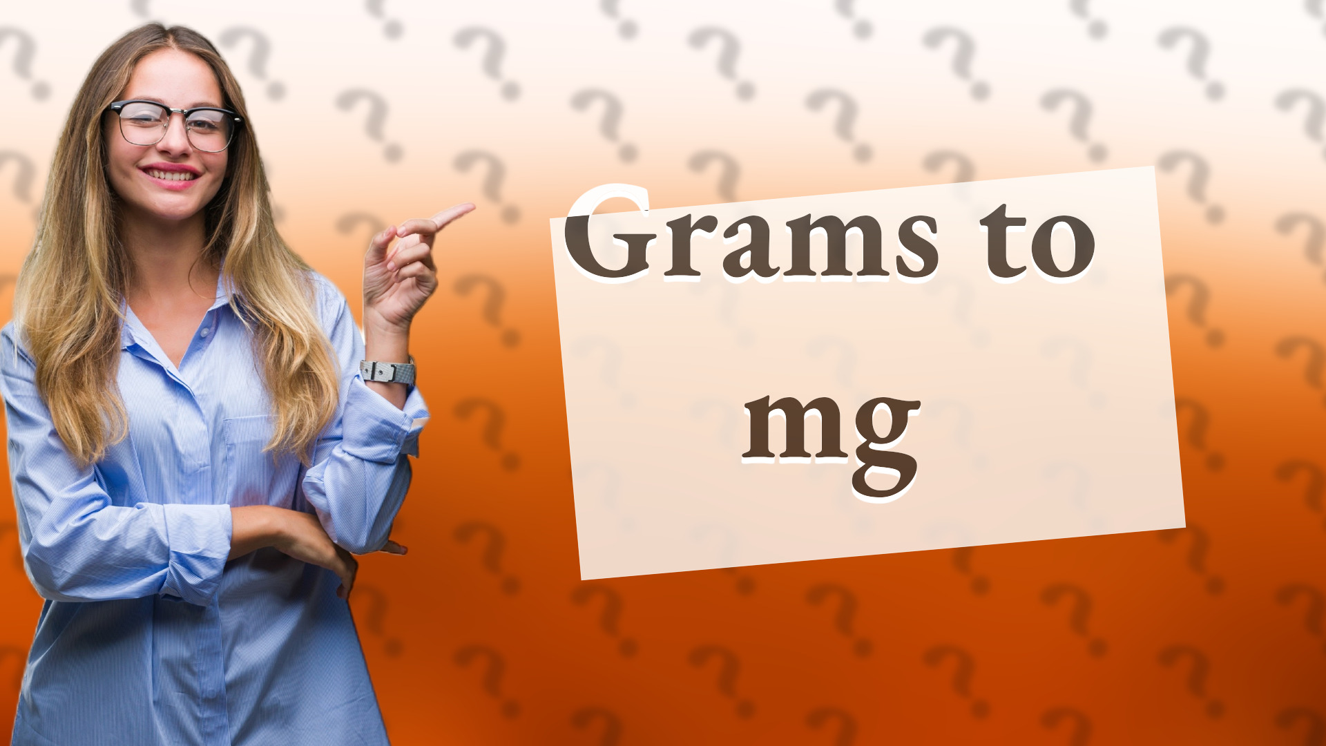 Grams to mg