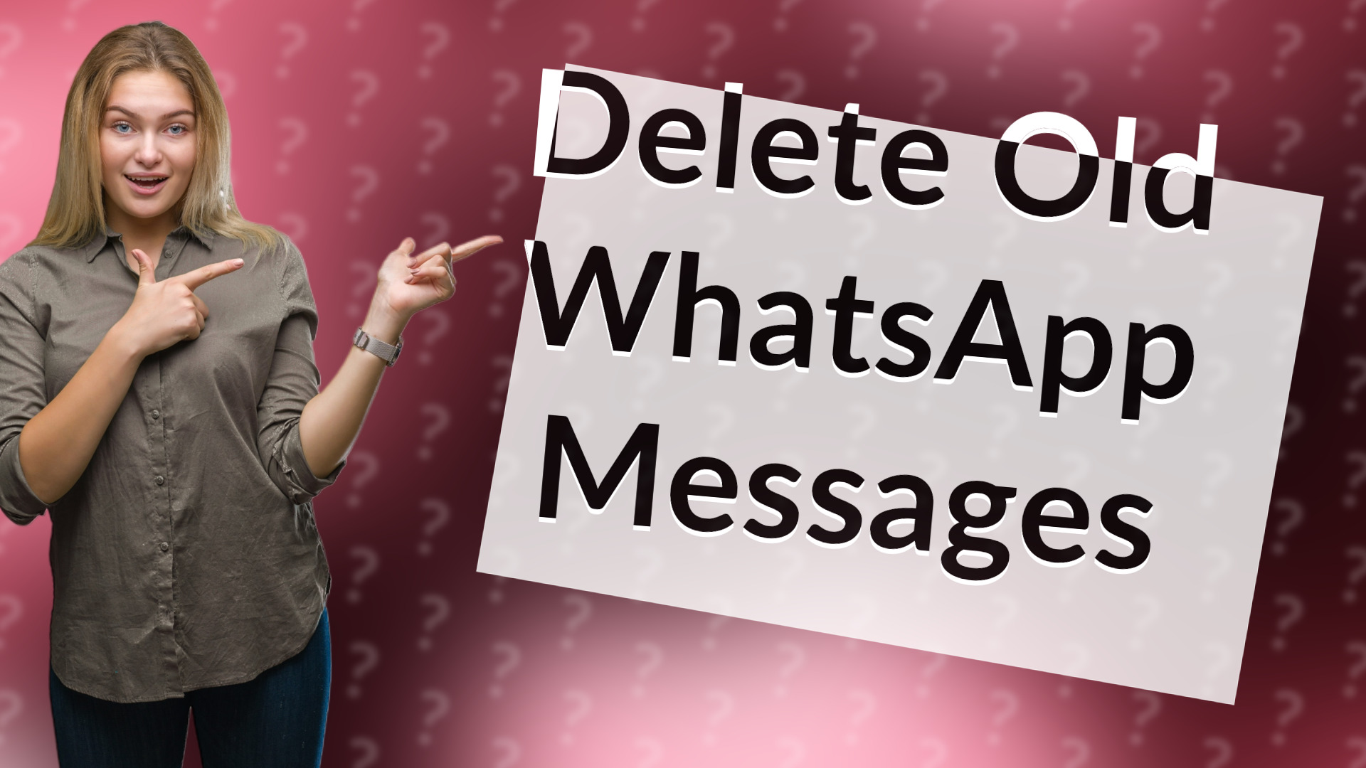 Delete Old WhatsApp Messages