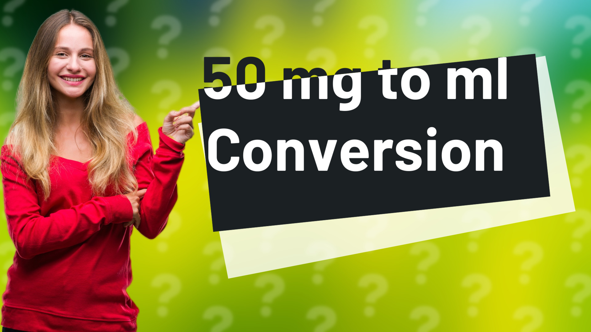 50 mg to ml Conversion