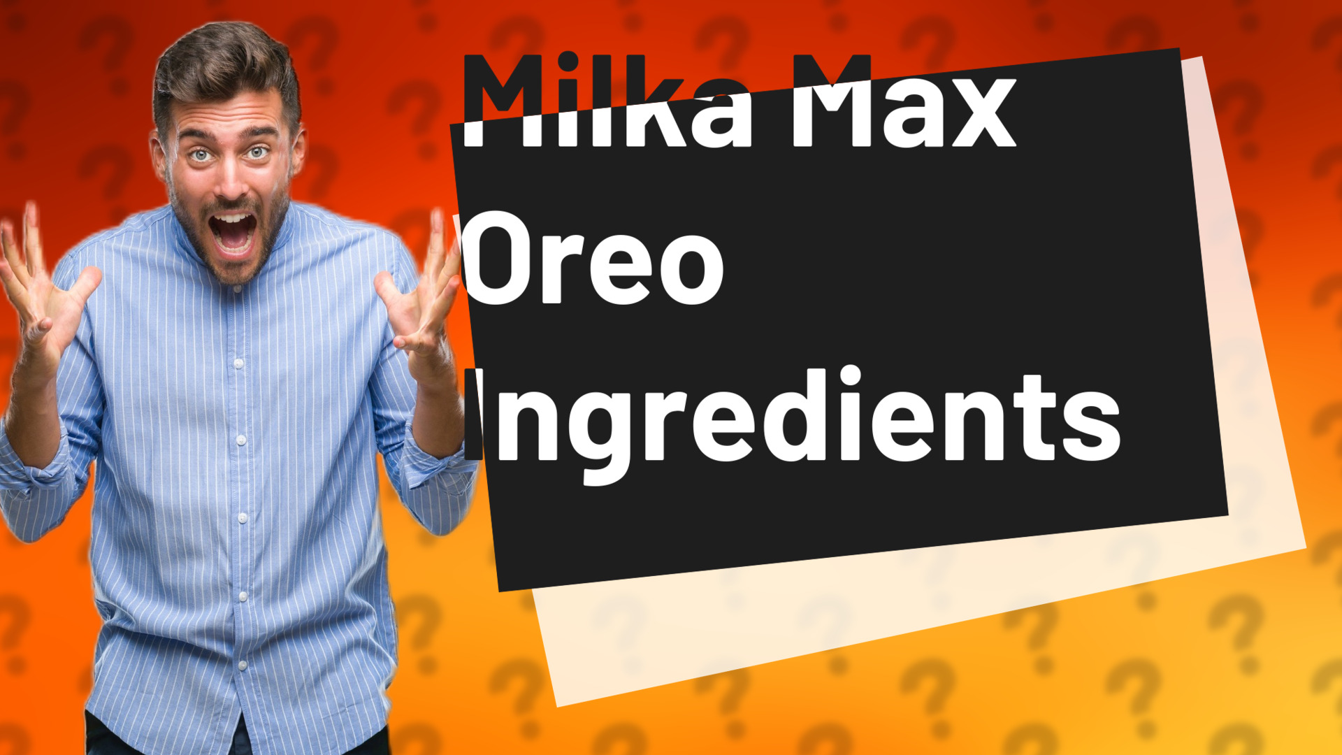 Milka Max Oreo Ingredients