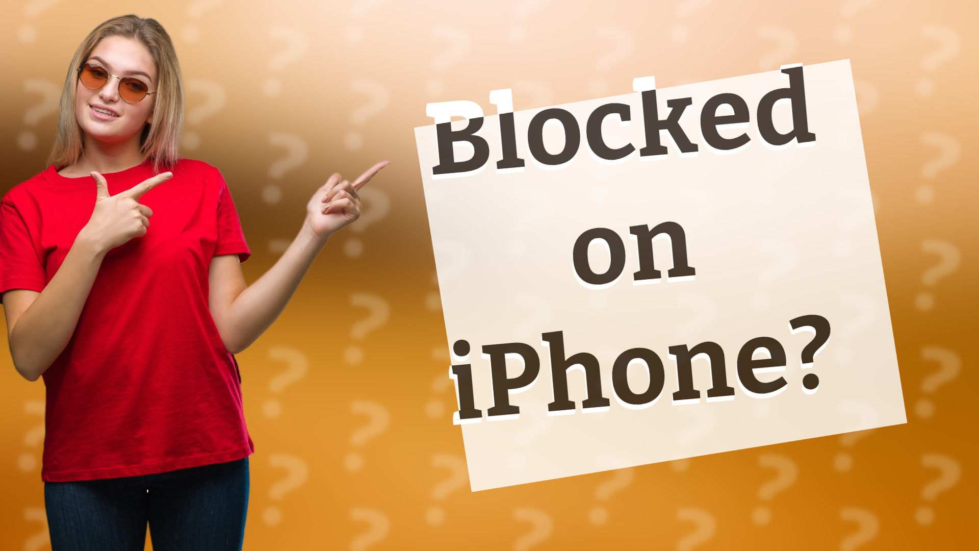 Blocked on iPhone?