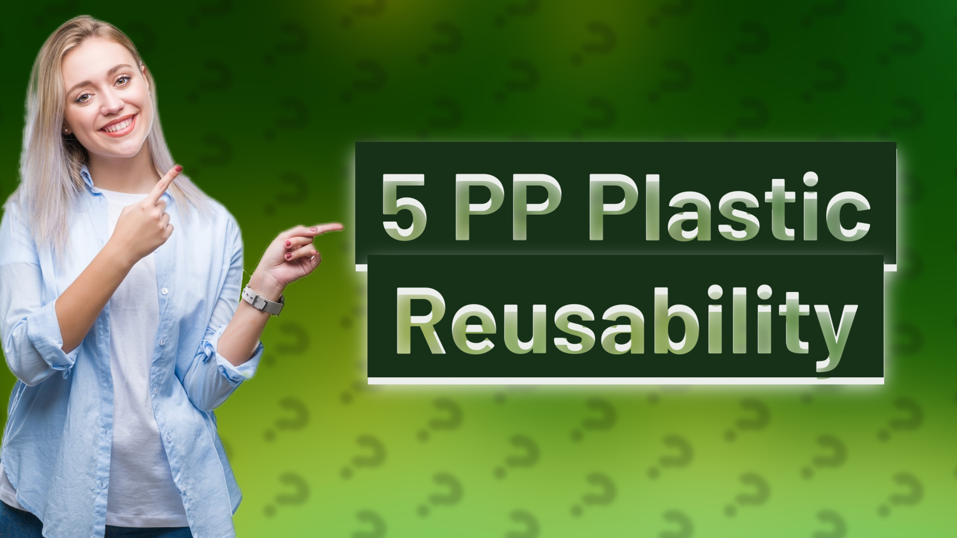 5 PP Plastic Reusability