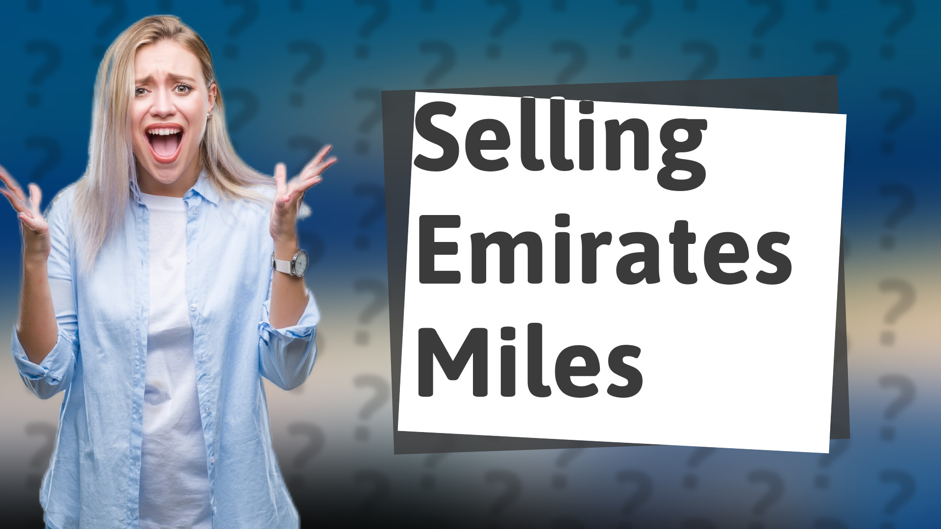 Selling Emirates Miles