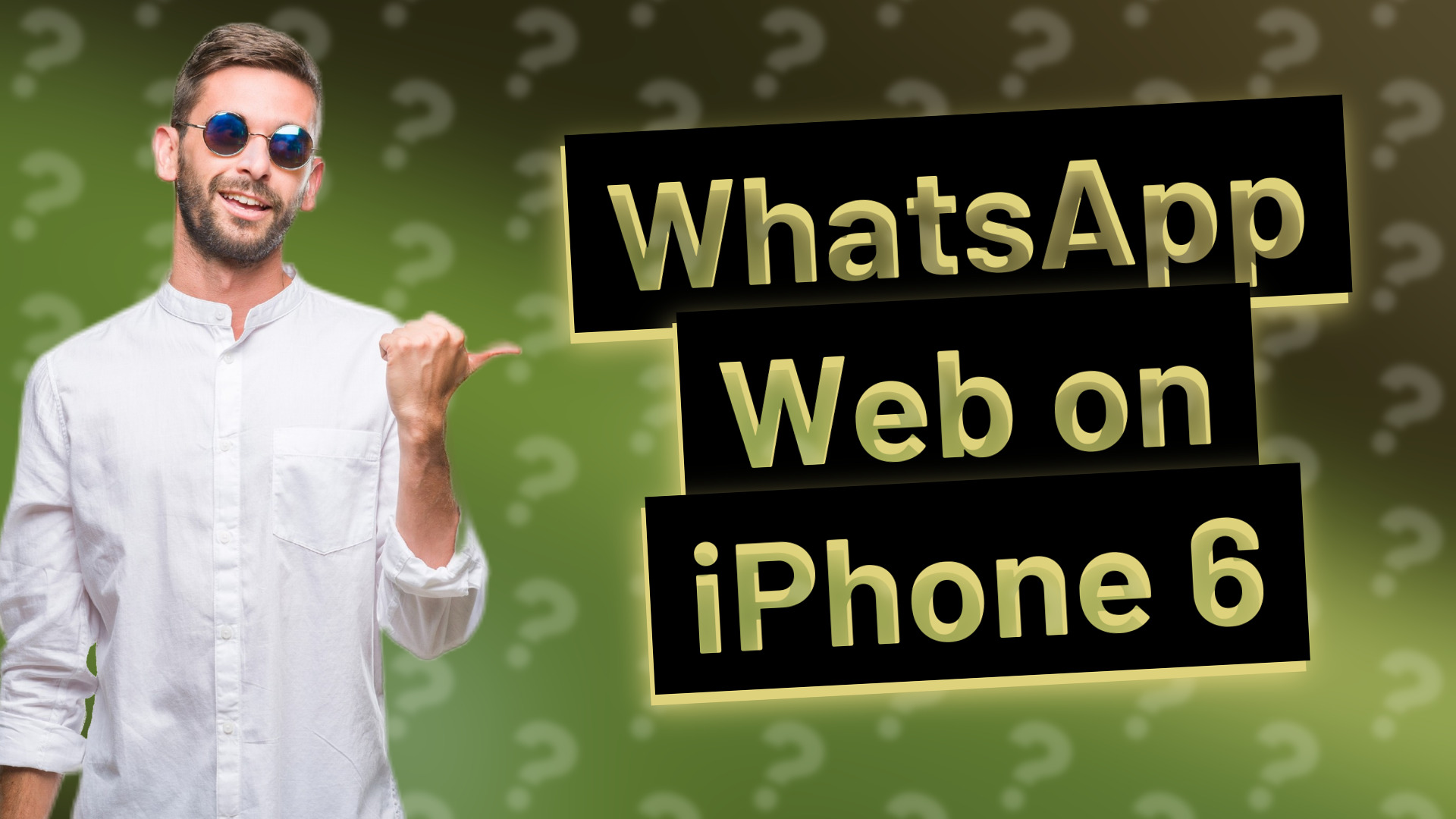 WhatsApp Web on iPhone 6