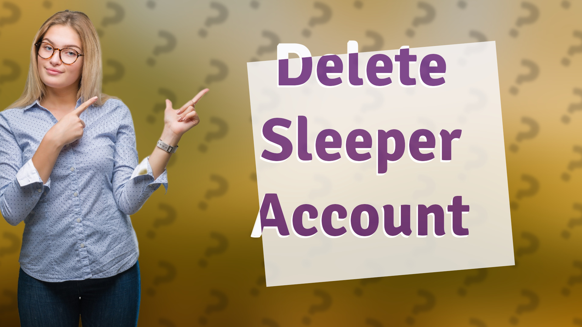Delete Sleeper Account