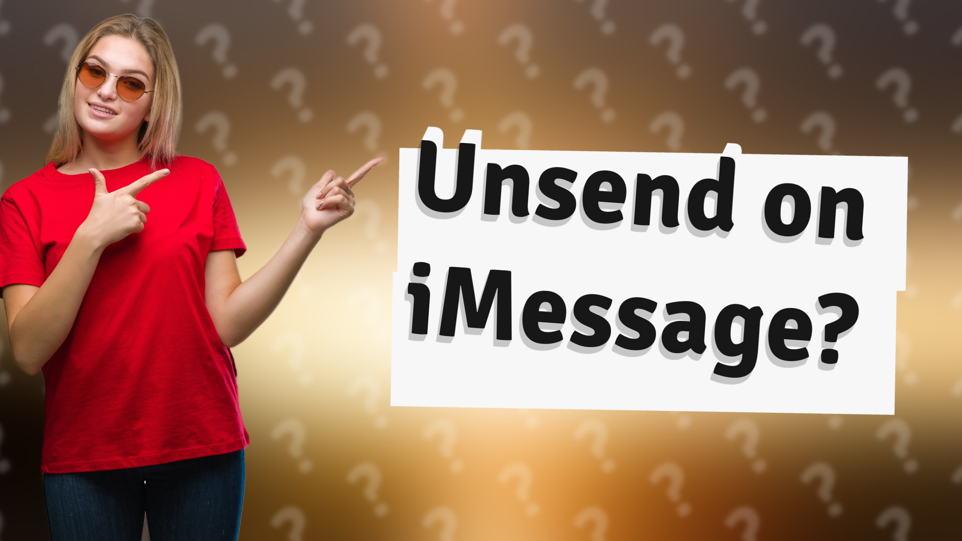 Unsend on iMessage?