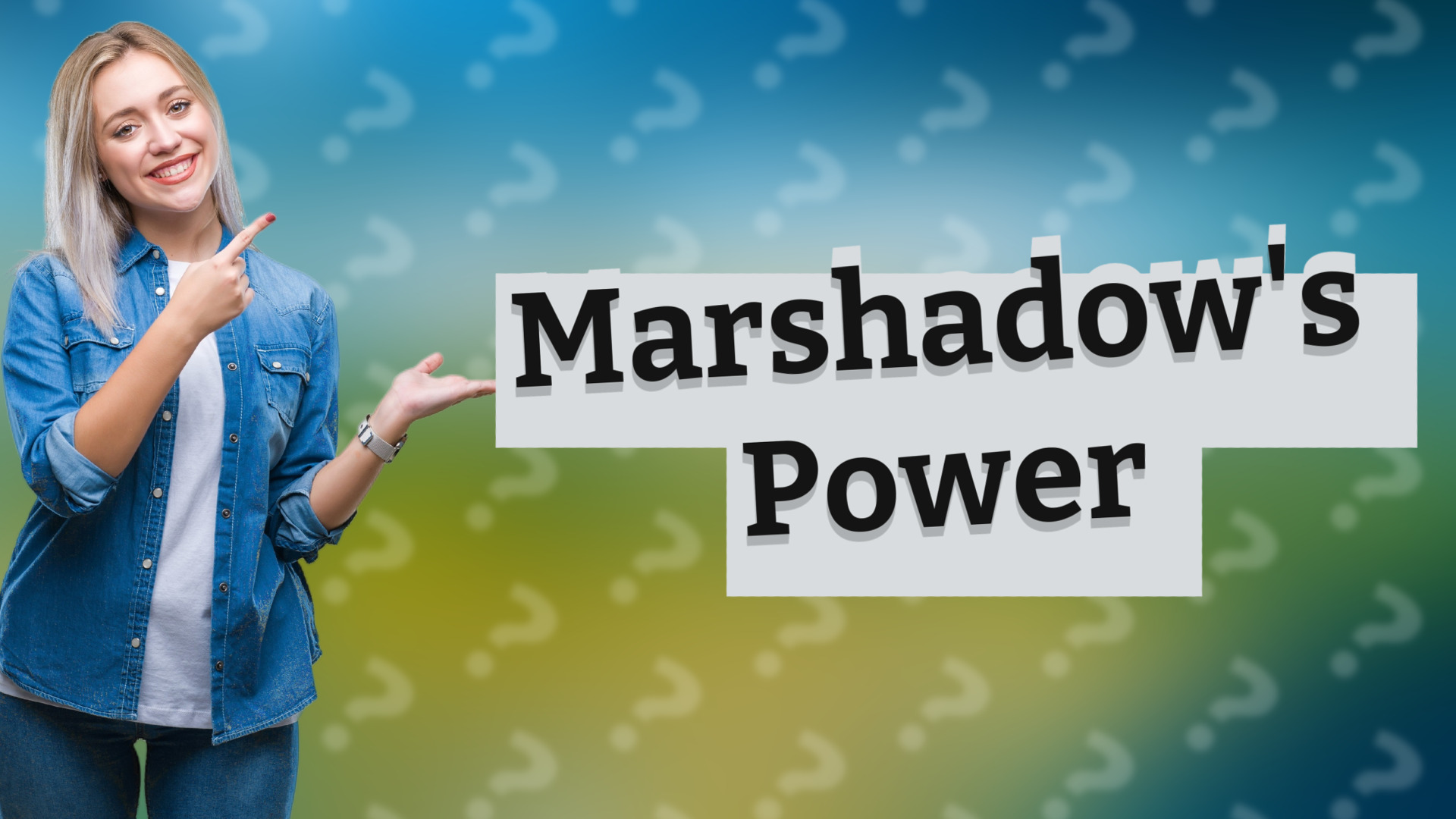 Marshadow's Power