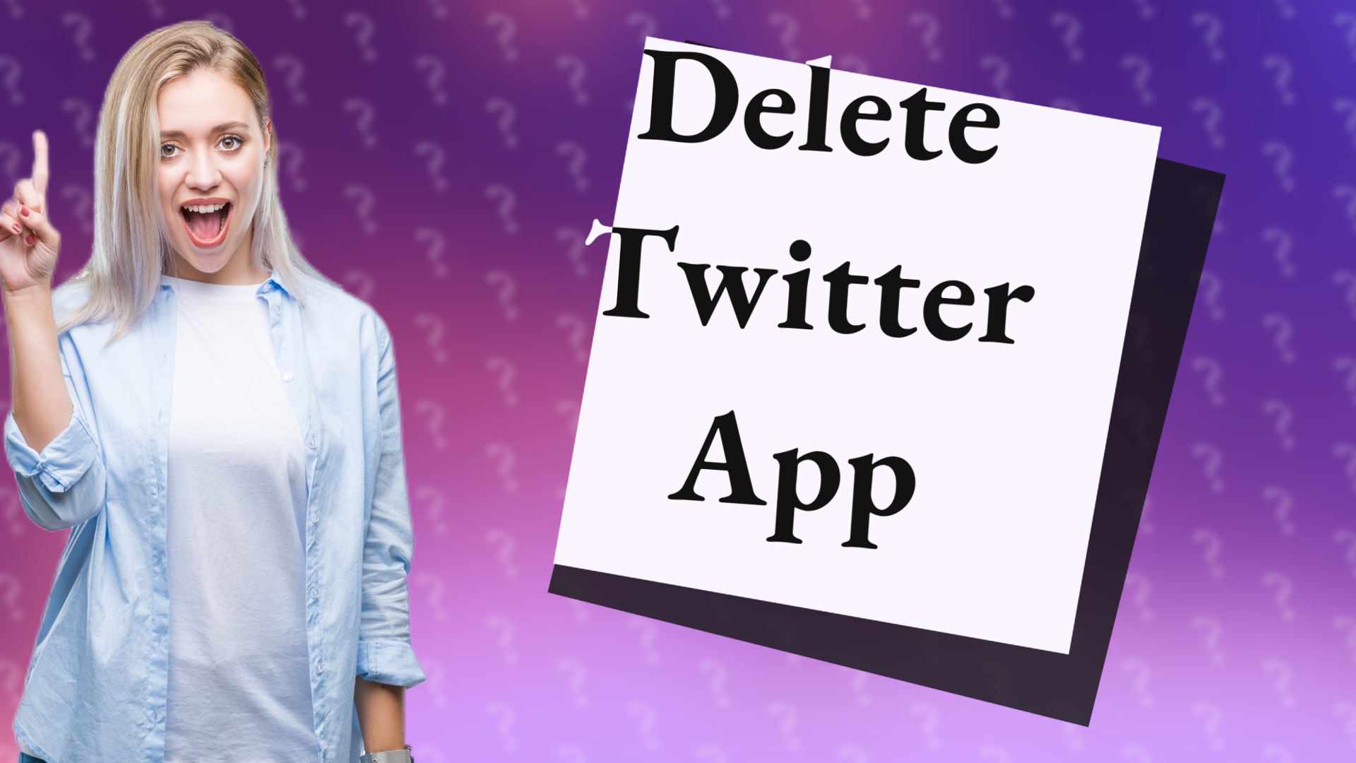 Delete Twitter App