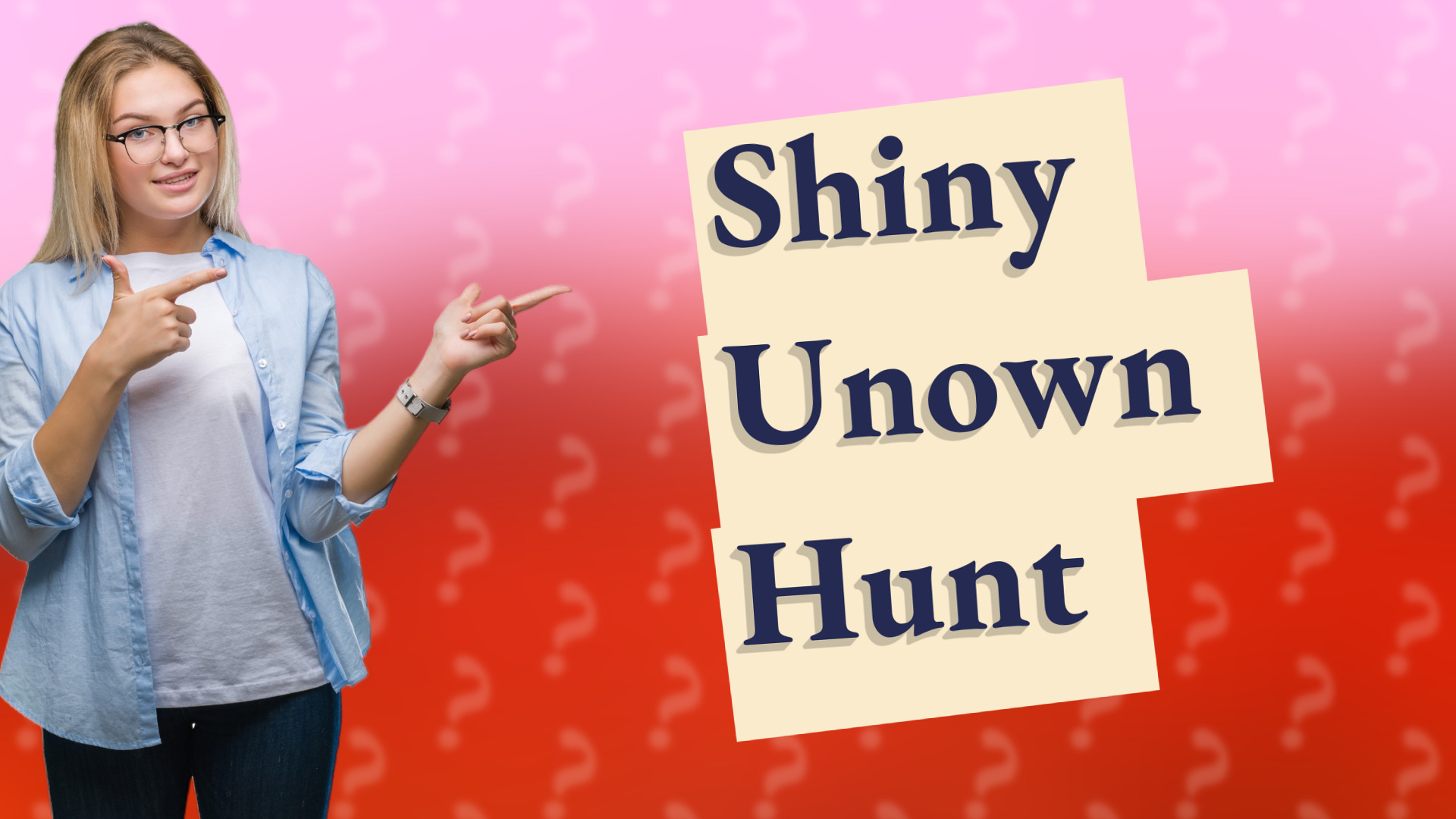 Shiny Unown Hunt