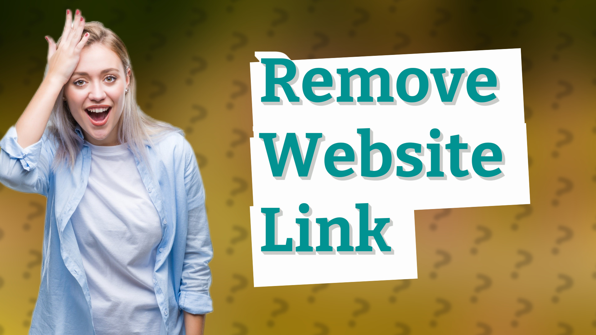 Remove Website Link