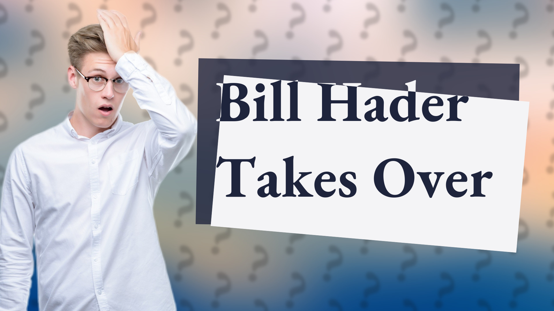 Bill Hader Takes Over