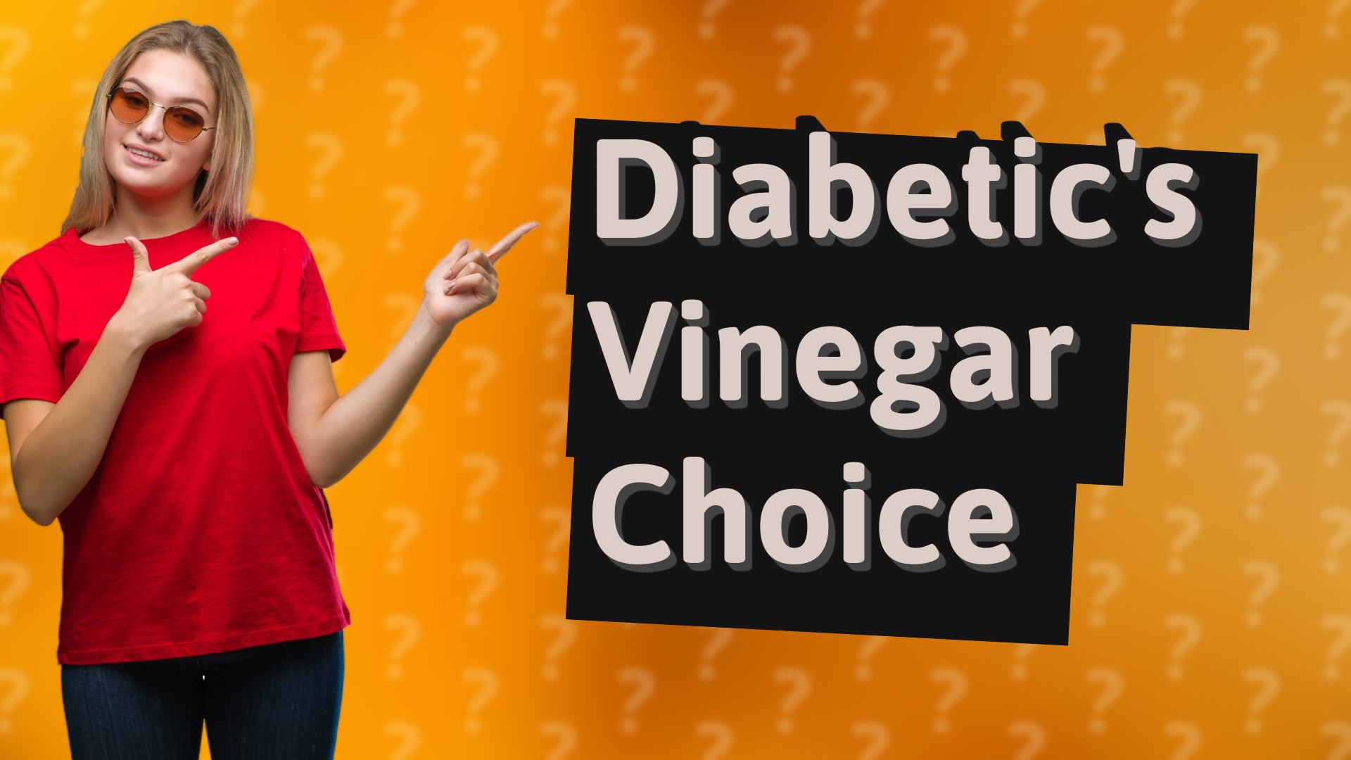 Diabetic's Vinegar Choice