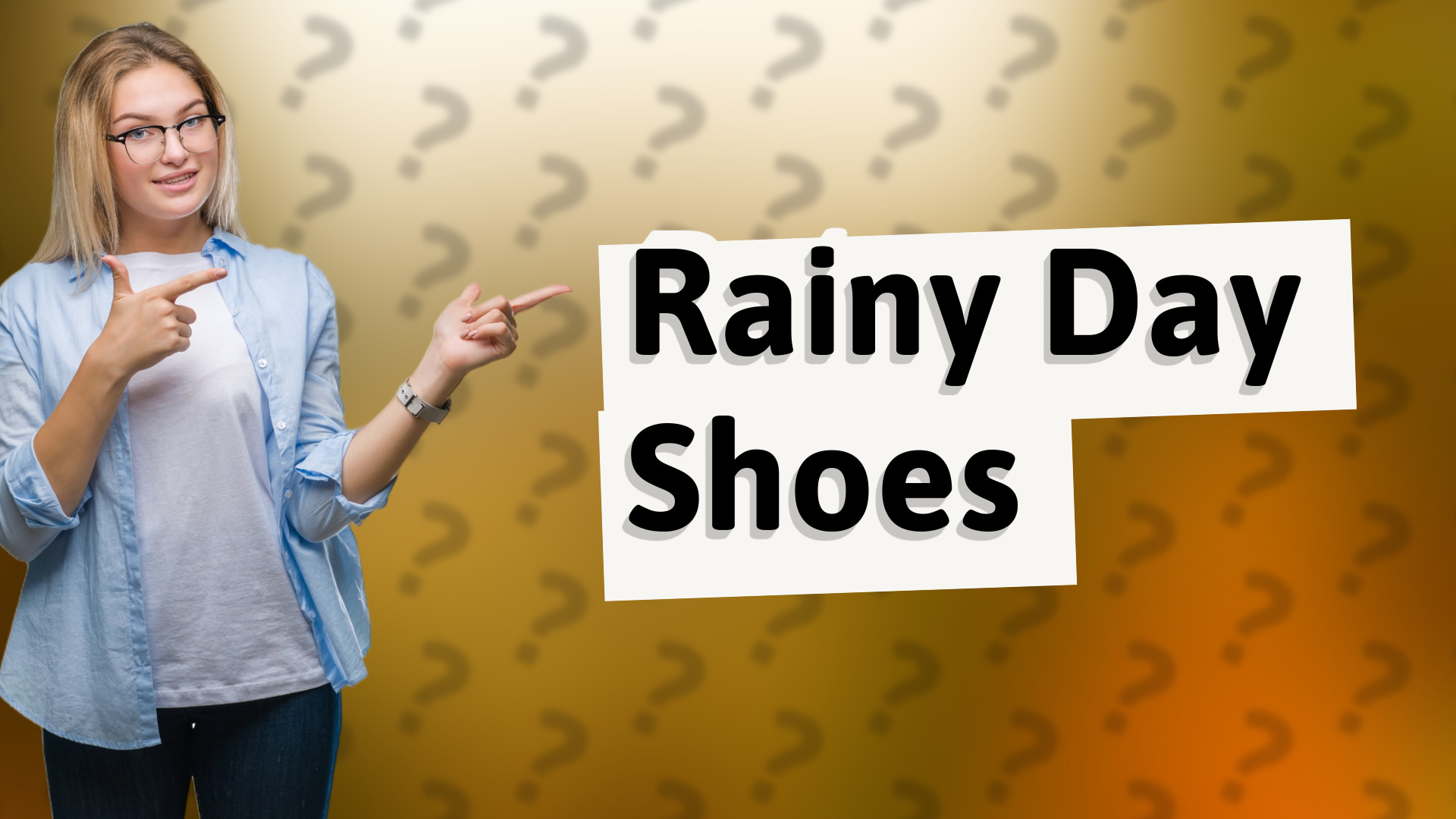 Rainy Day Shoes