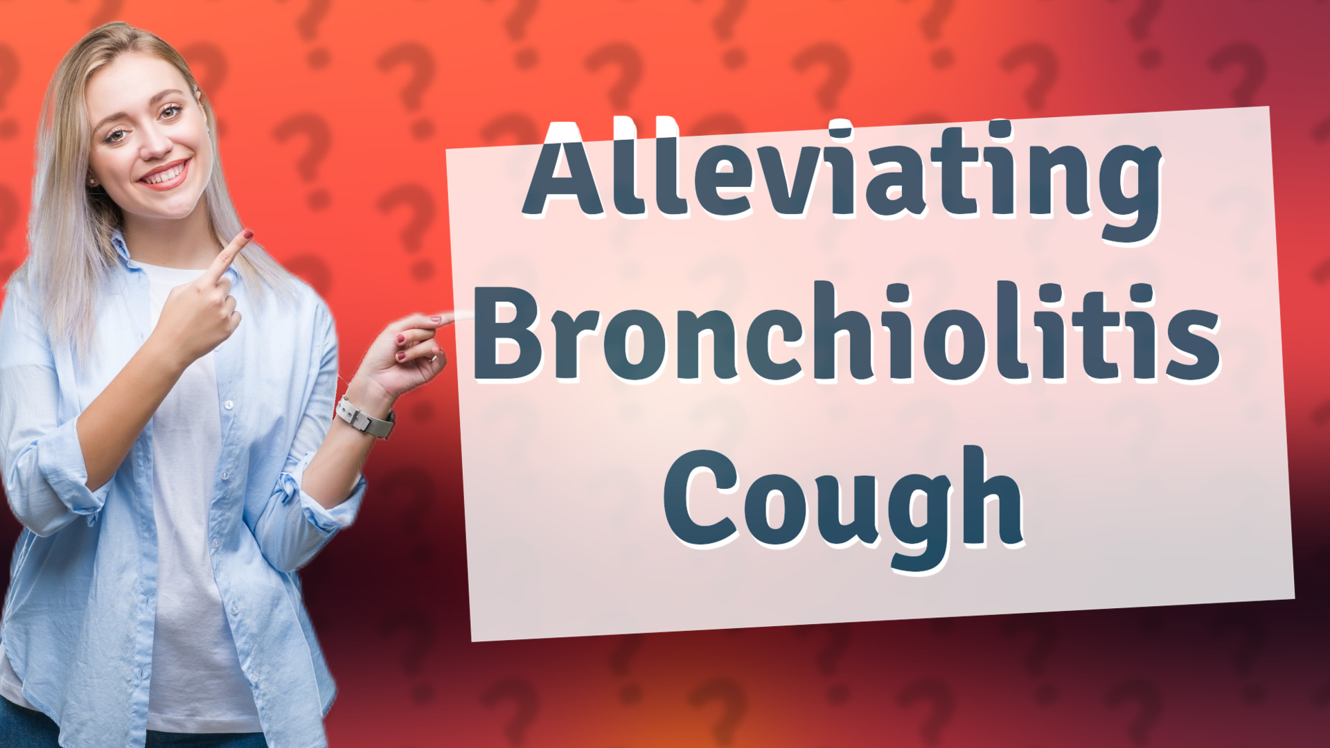 Alleviating Bronchiolitis Cough