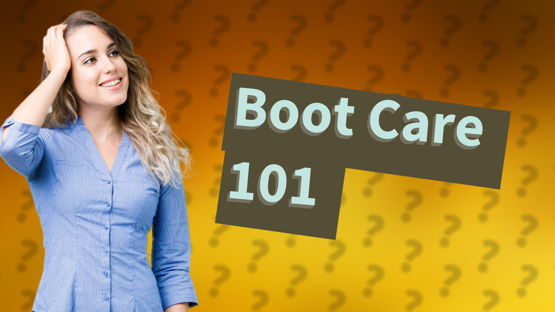Boot Care 101