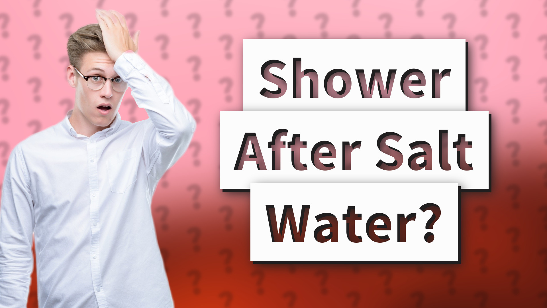 Shower After Salt Water?