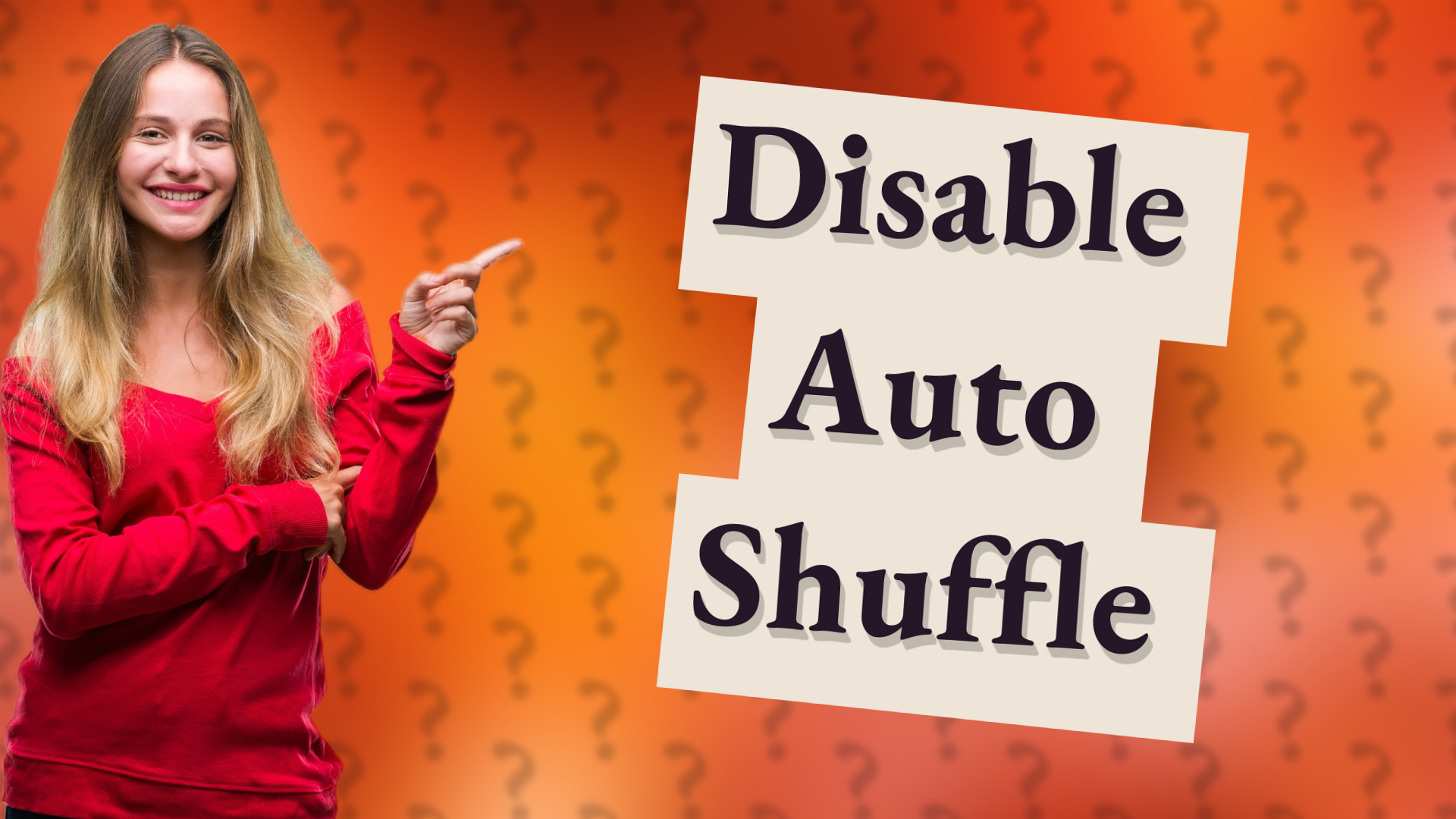 Disable Auto Shuffle