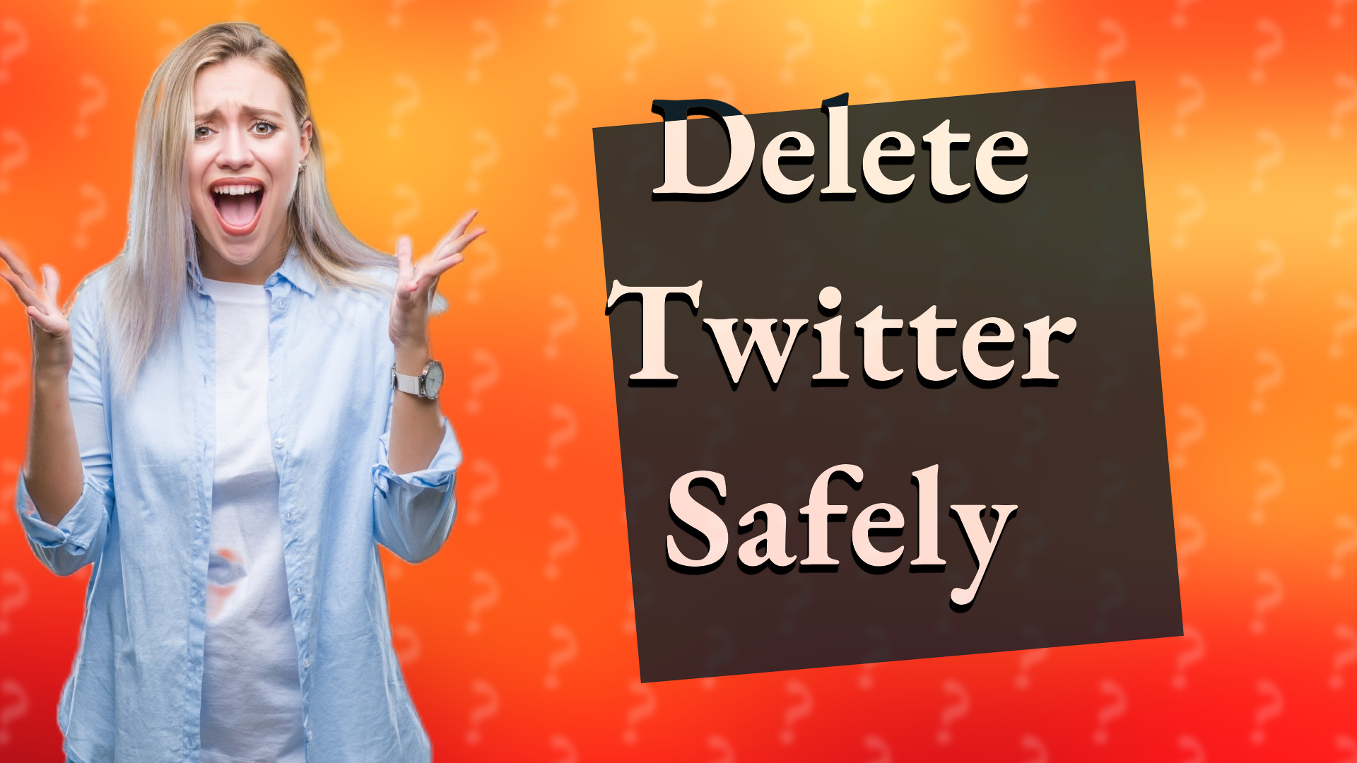 Delete Twitter Safely