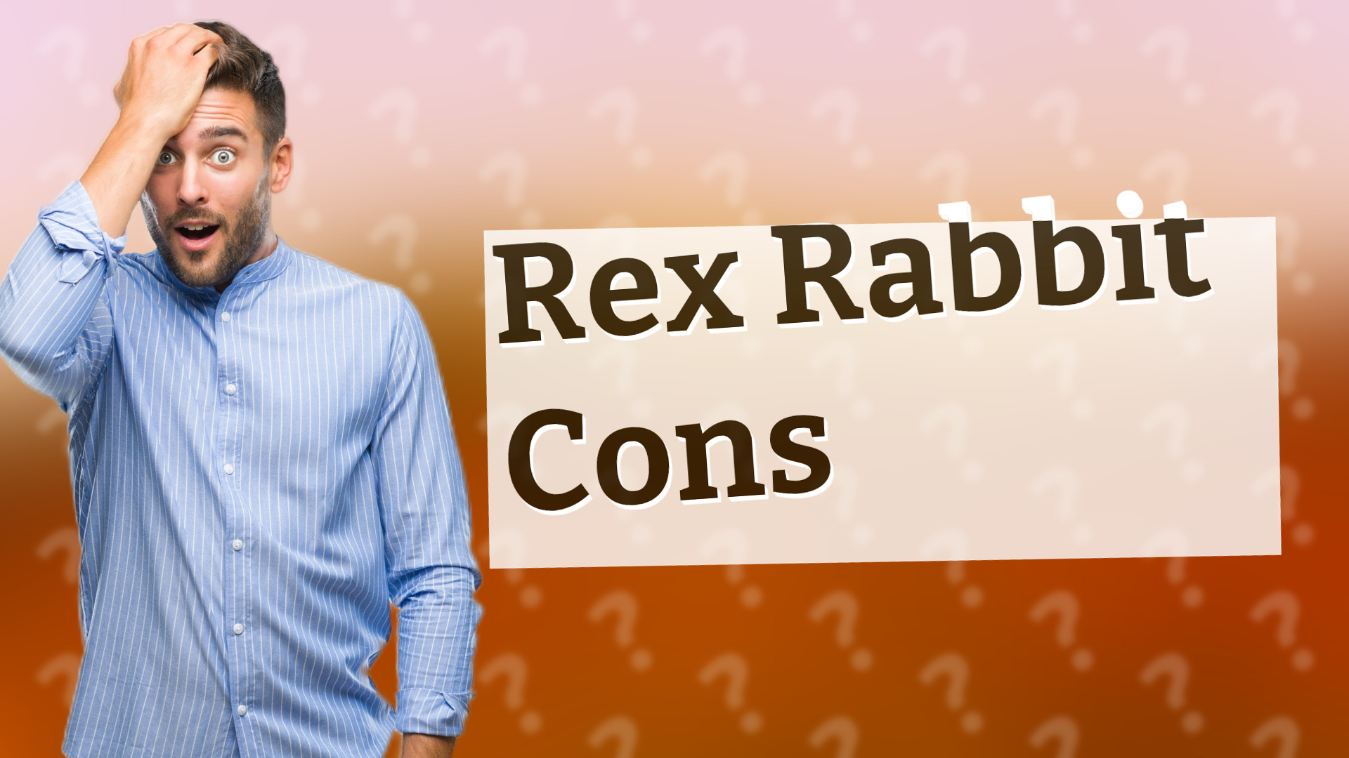 Rex Rabbit Cons