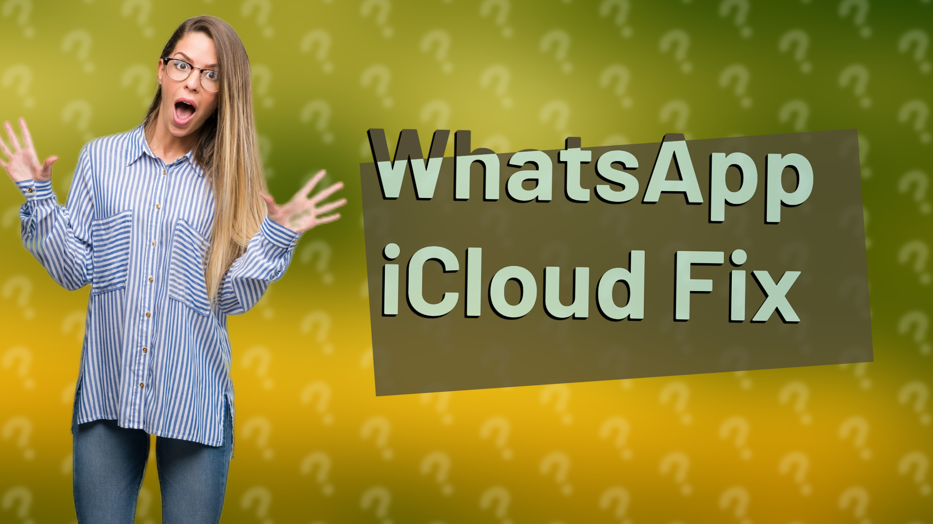 WhatsApp iCloud Fix