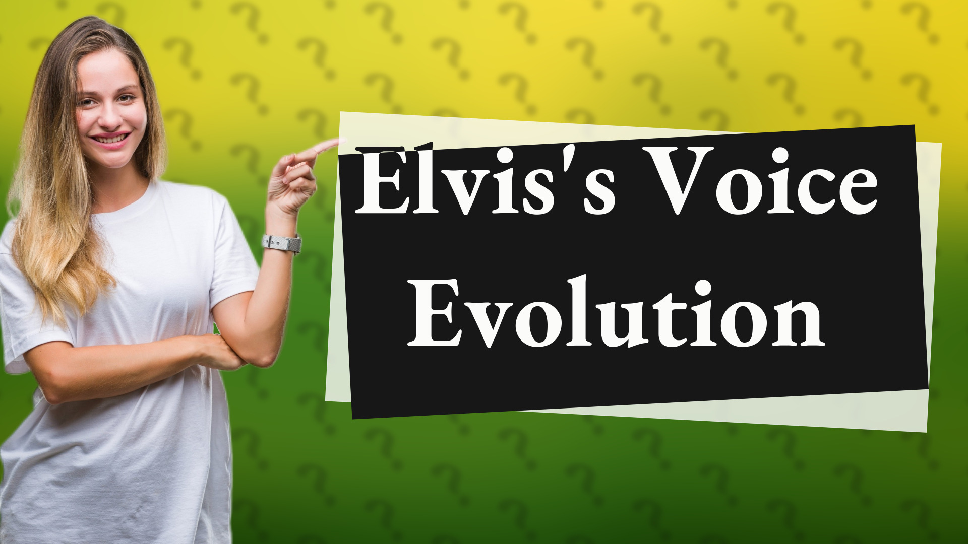 Elvis's Voice Evolution