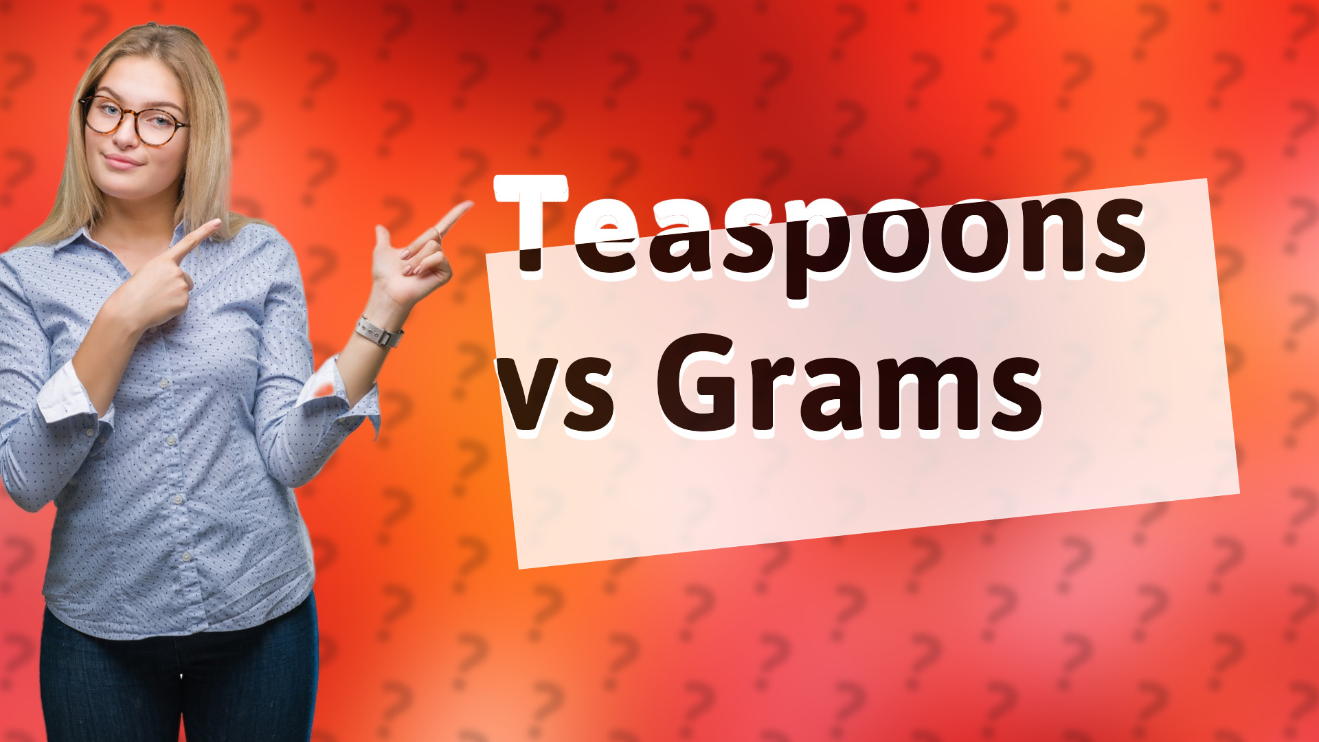 Teaspoons vs Grams