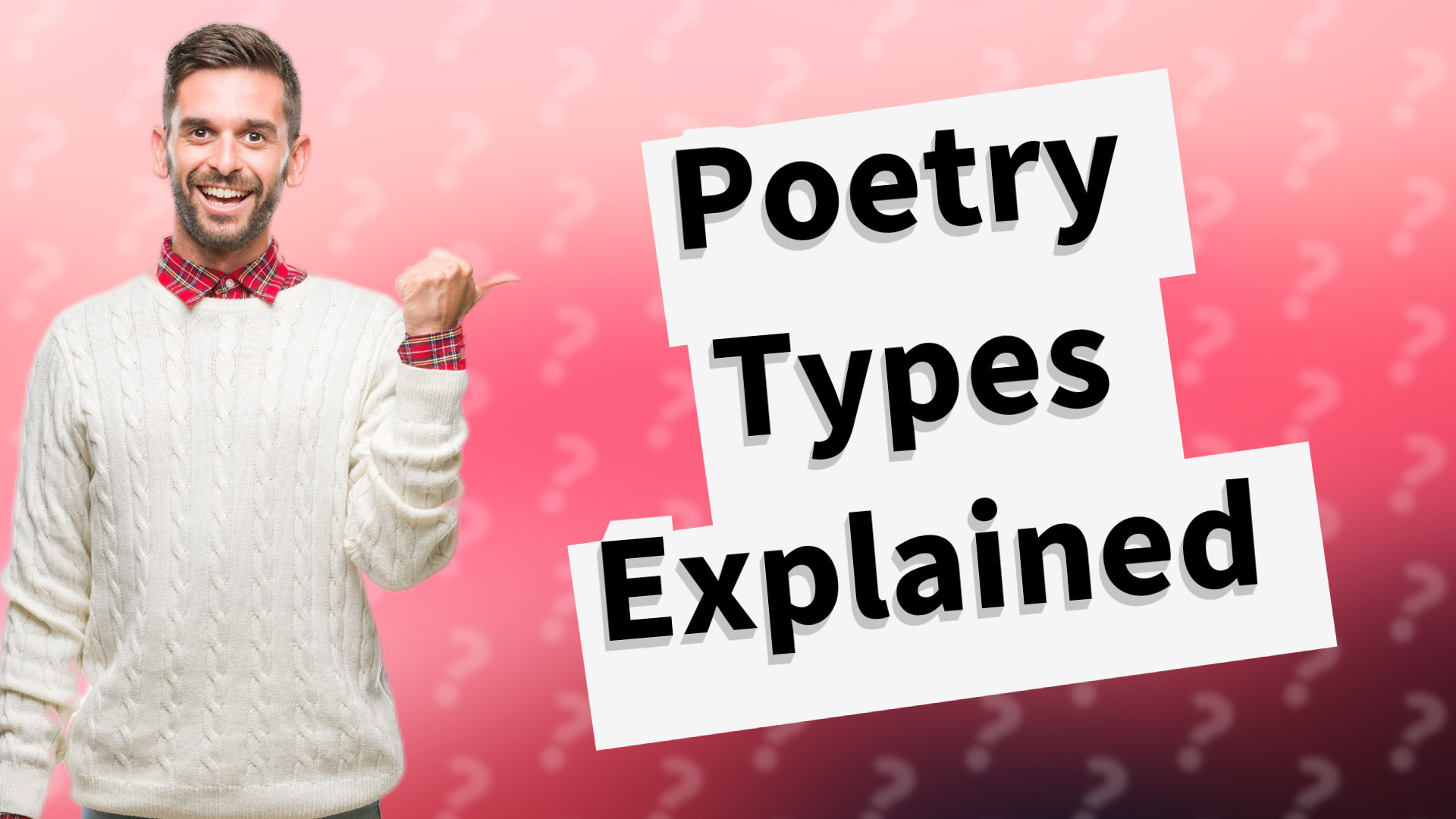 Poetry Types Explained
