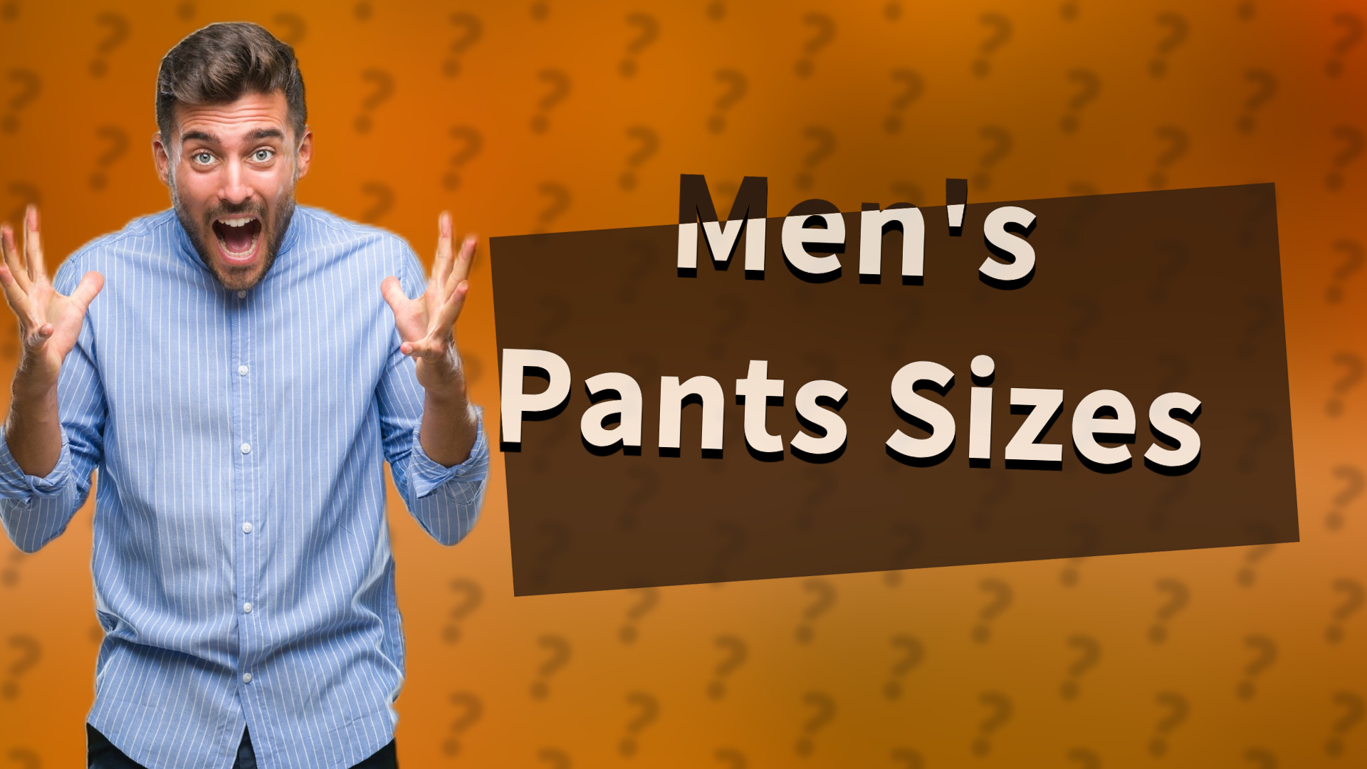 Men's Pants Sizes