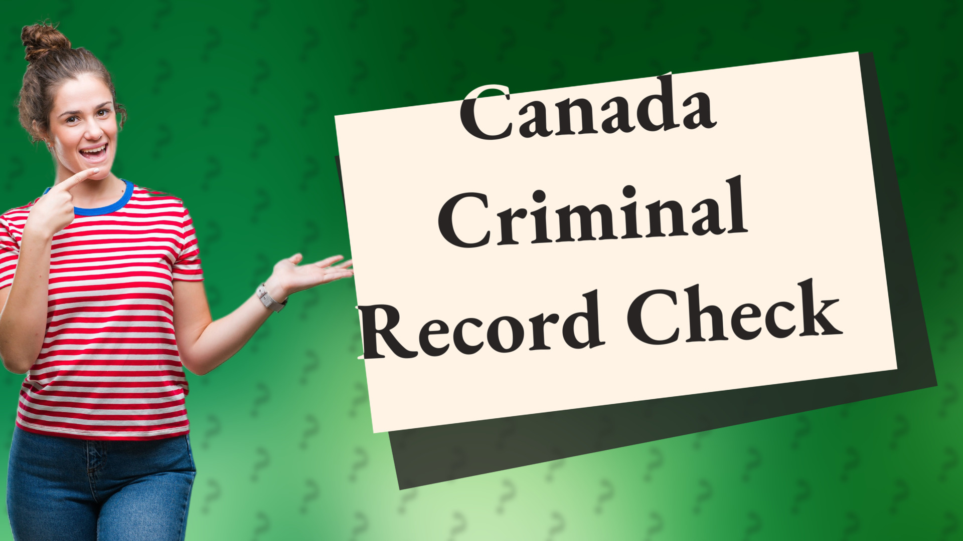 Canada Criminal Record Check