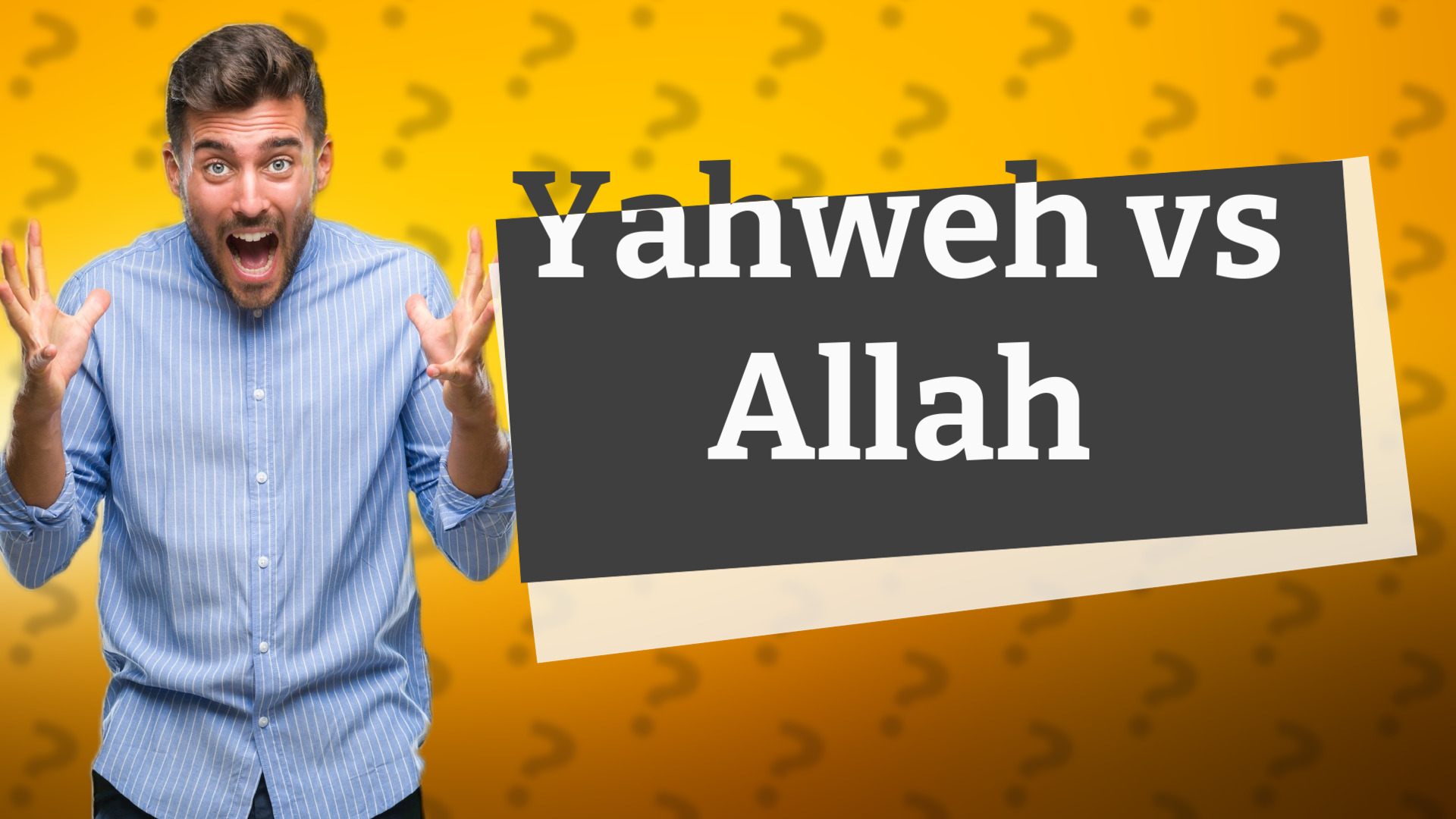 Yahweh vs Allah