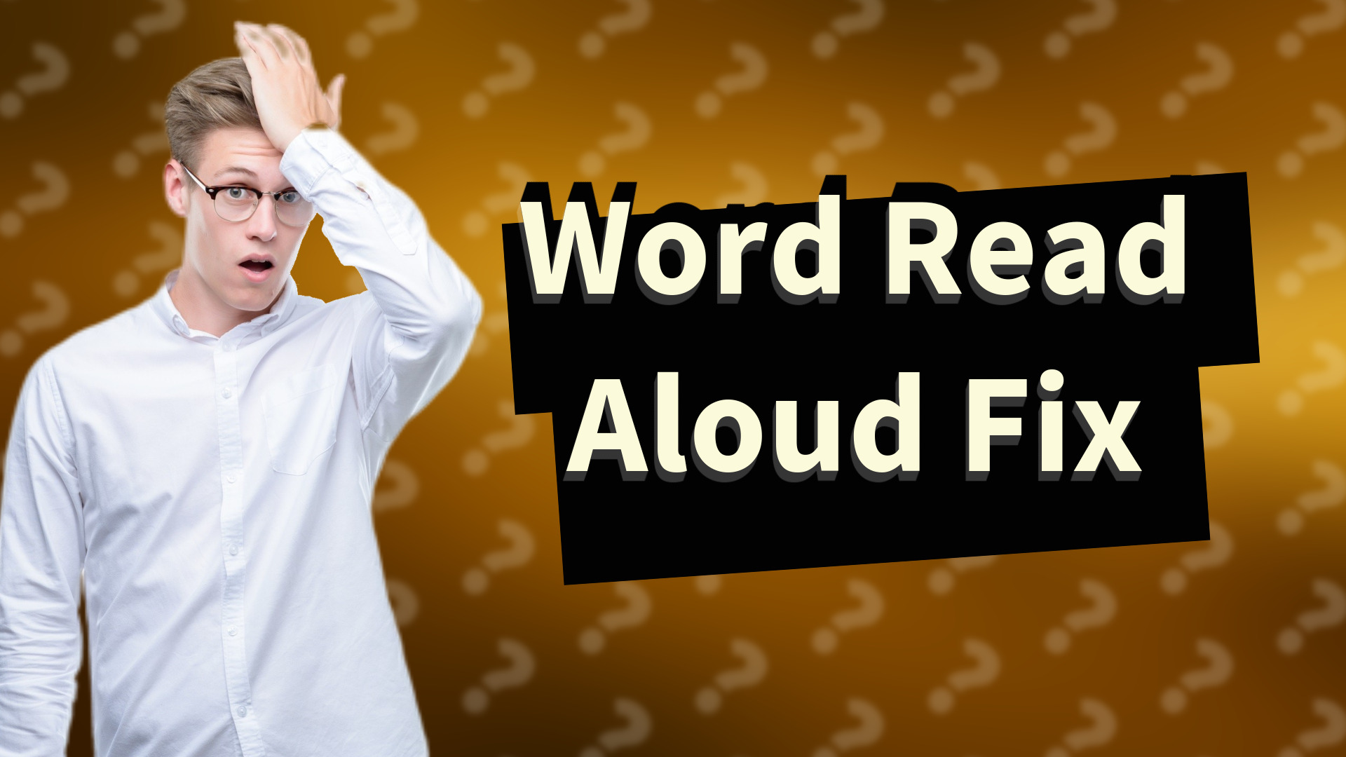 Word Read Aloud Fix