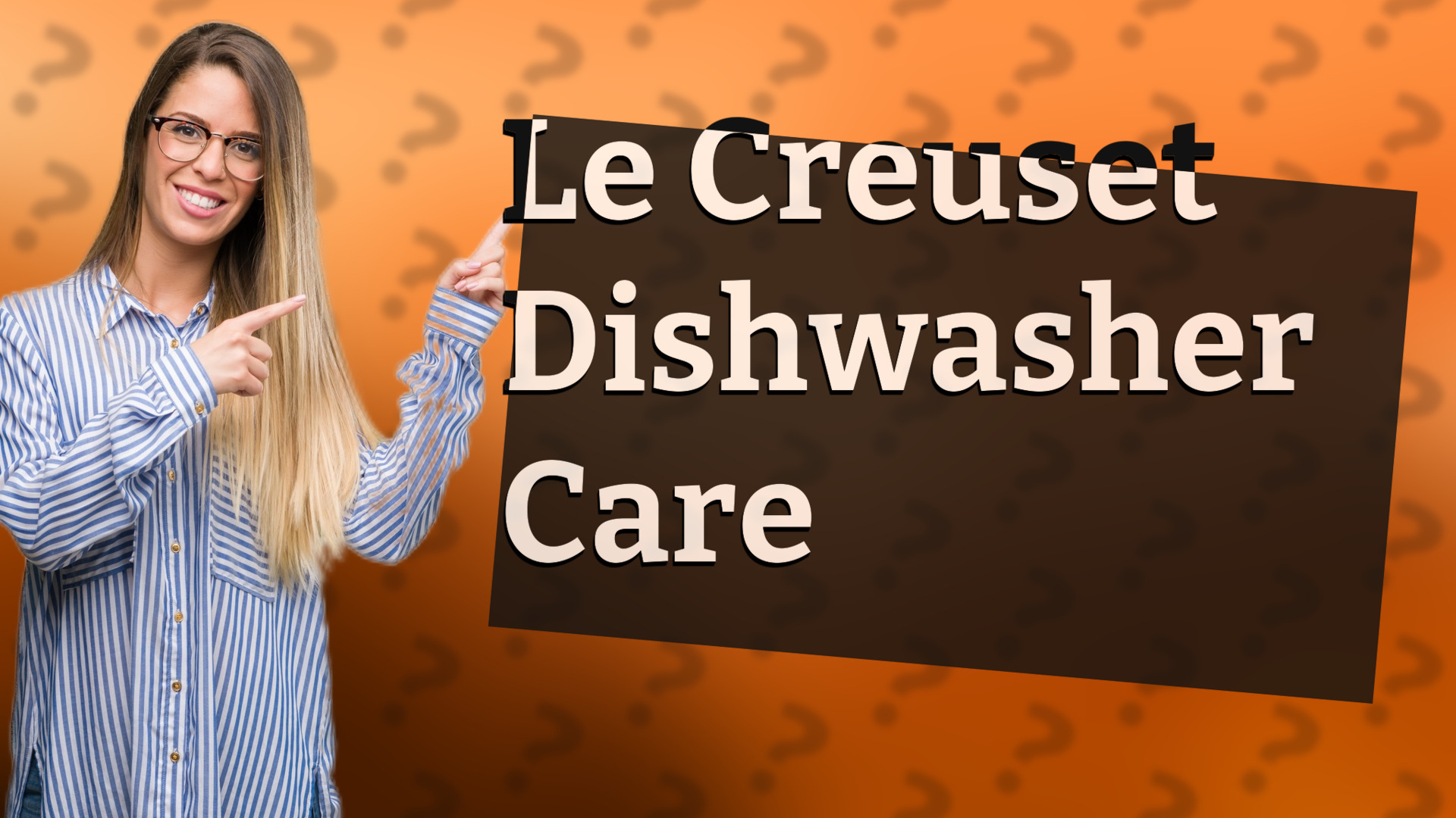Le Creuset Dishwasher Care