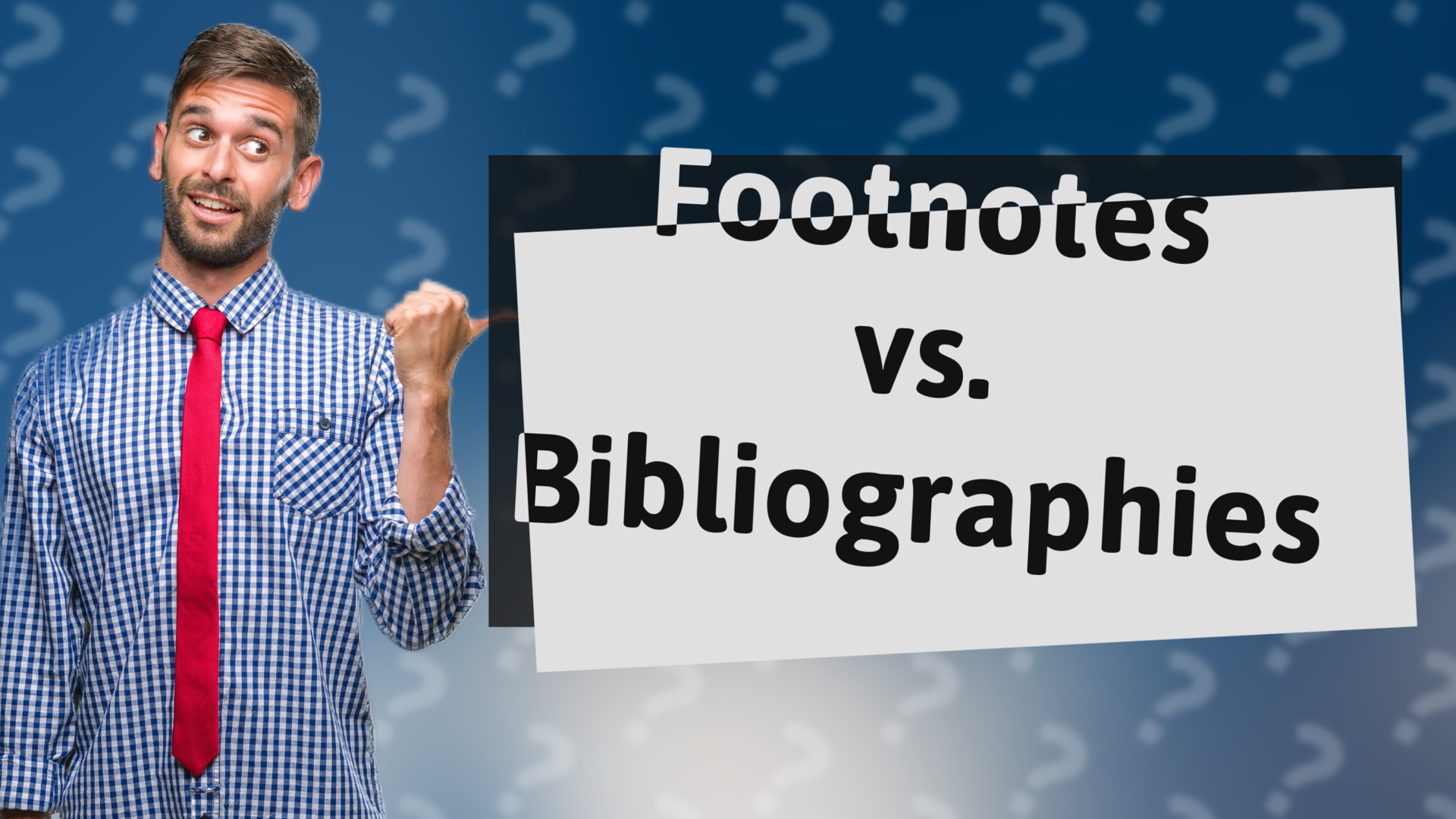 Footnotes vs. Bibliographies