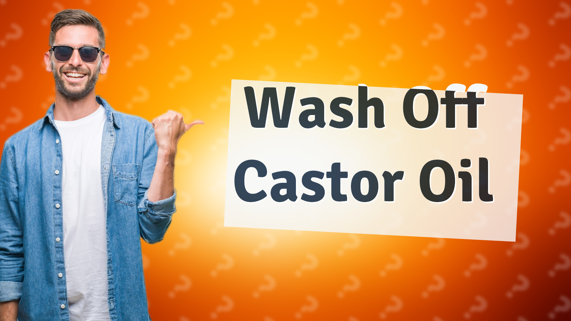 Wash Off Castor Oil