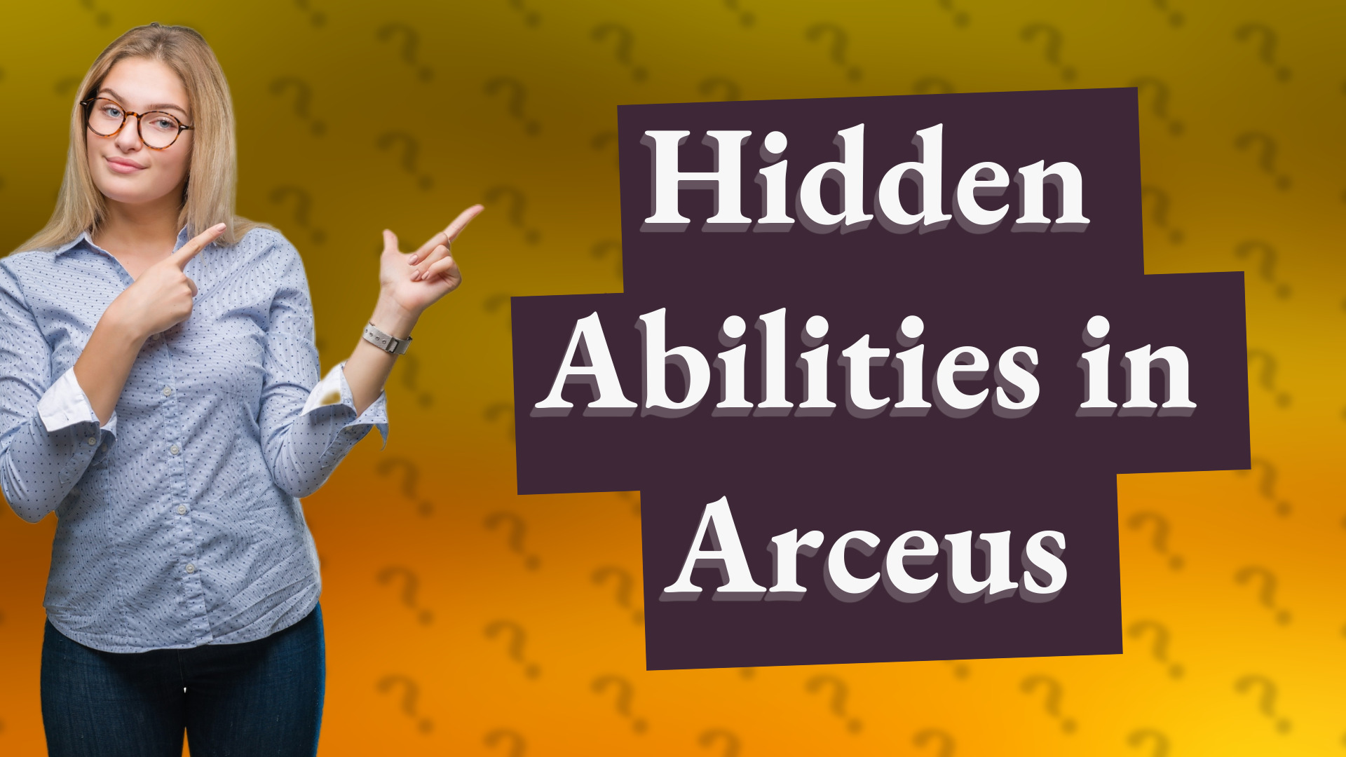 Hidden Abilities in Arceus