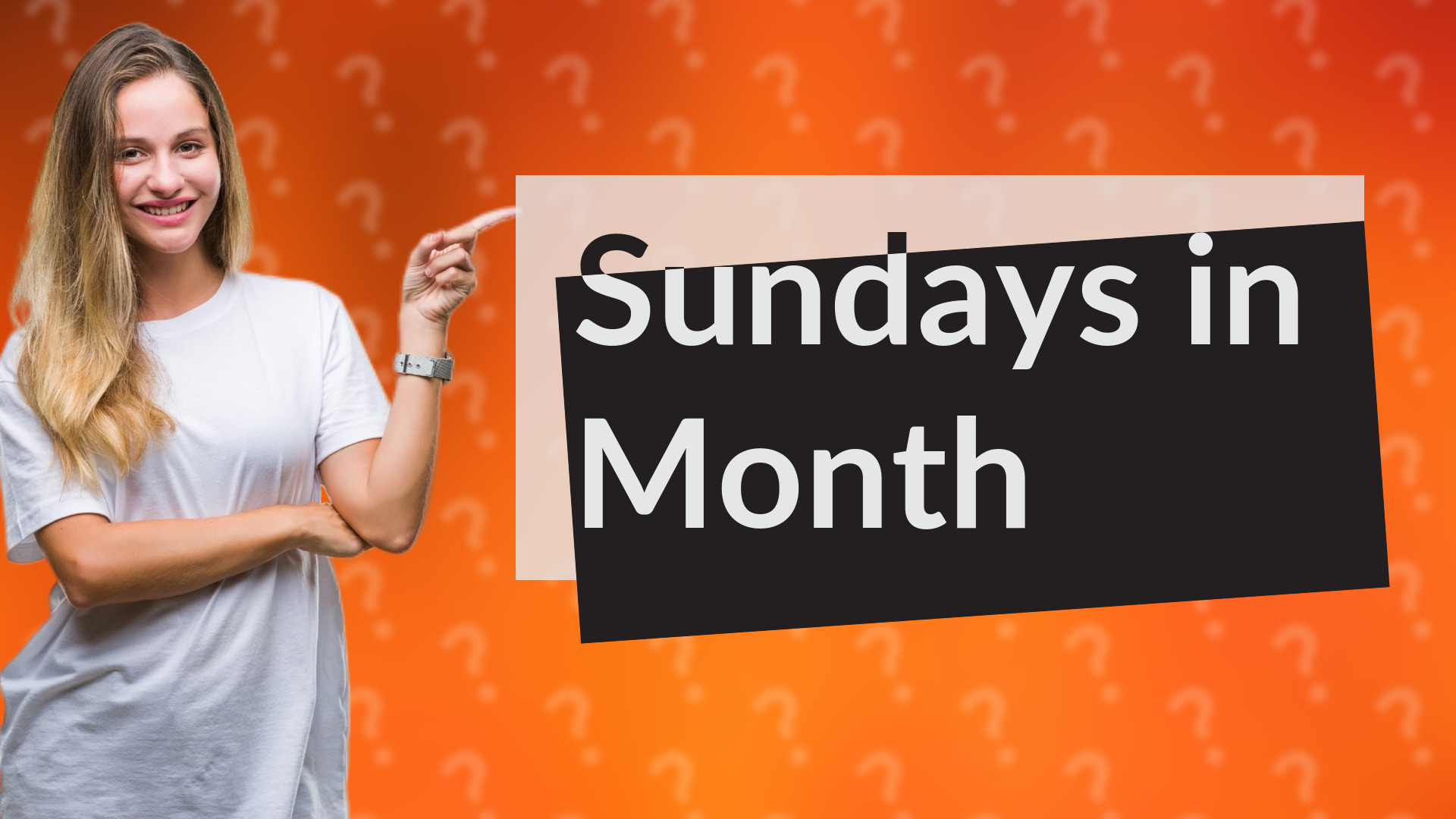 Sundays in Month