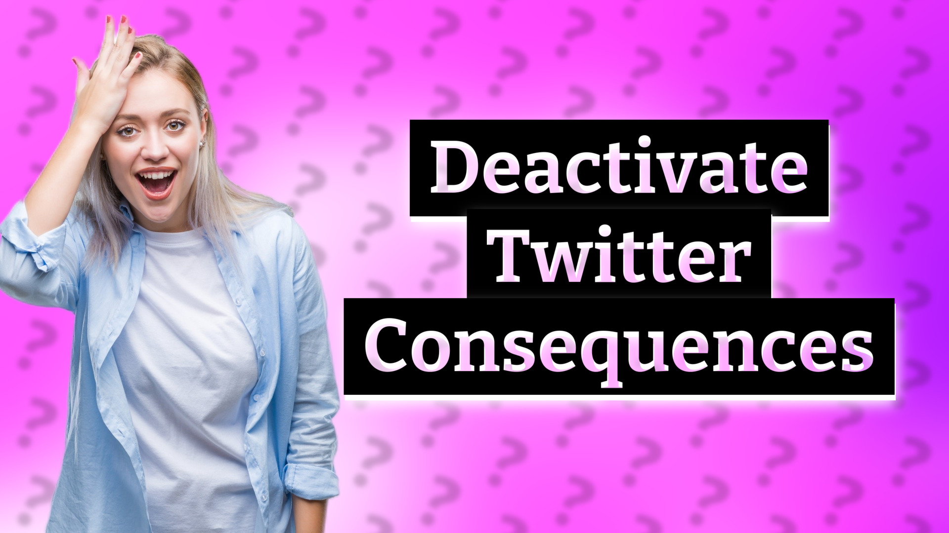 Deactivate Twitter Consequences