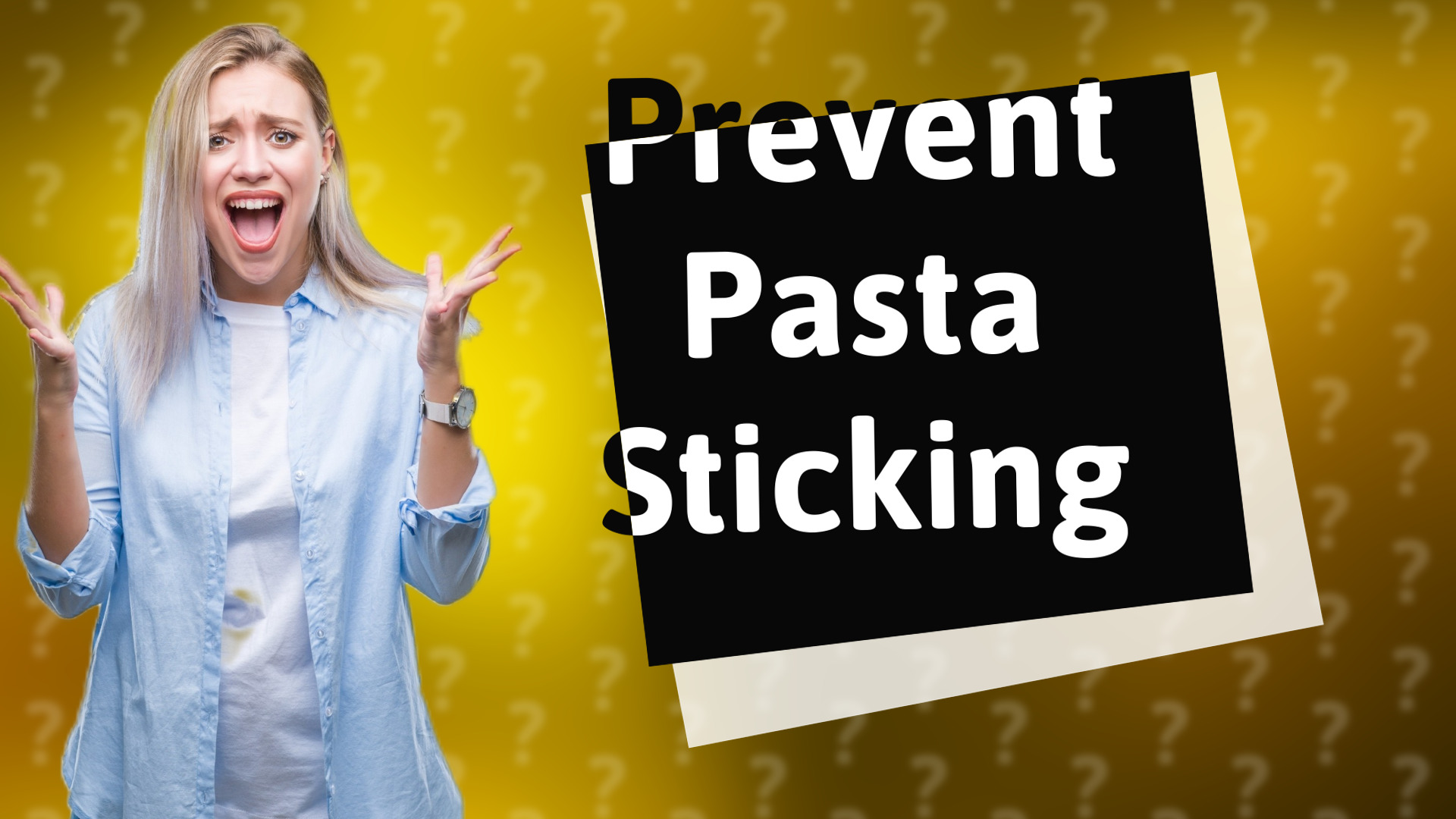 Prevent Pasta Sticking