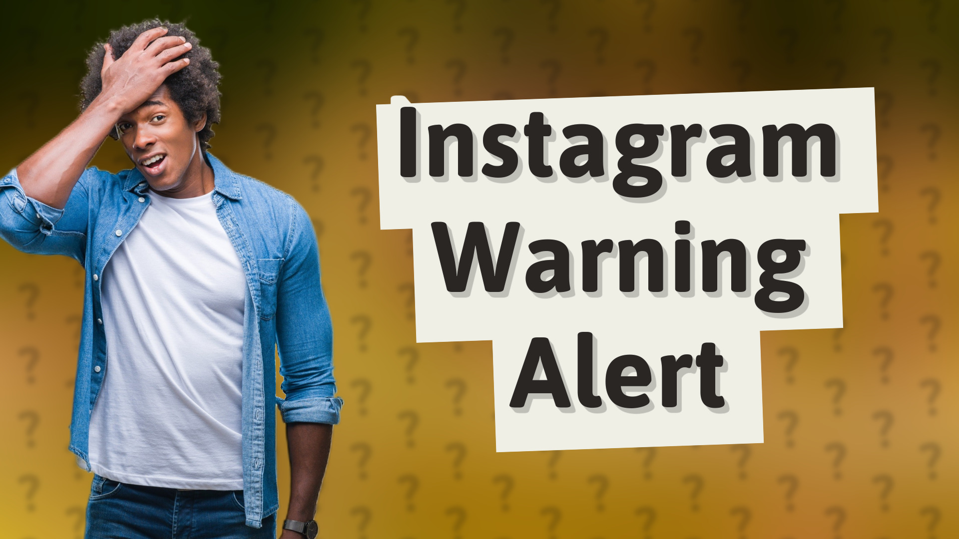 Instagram Warning Alert