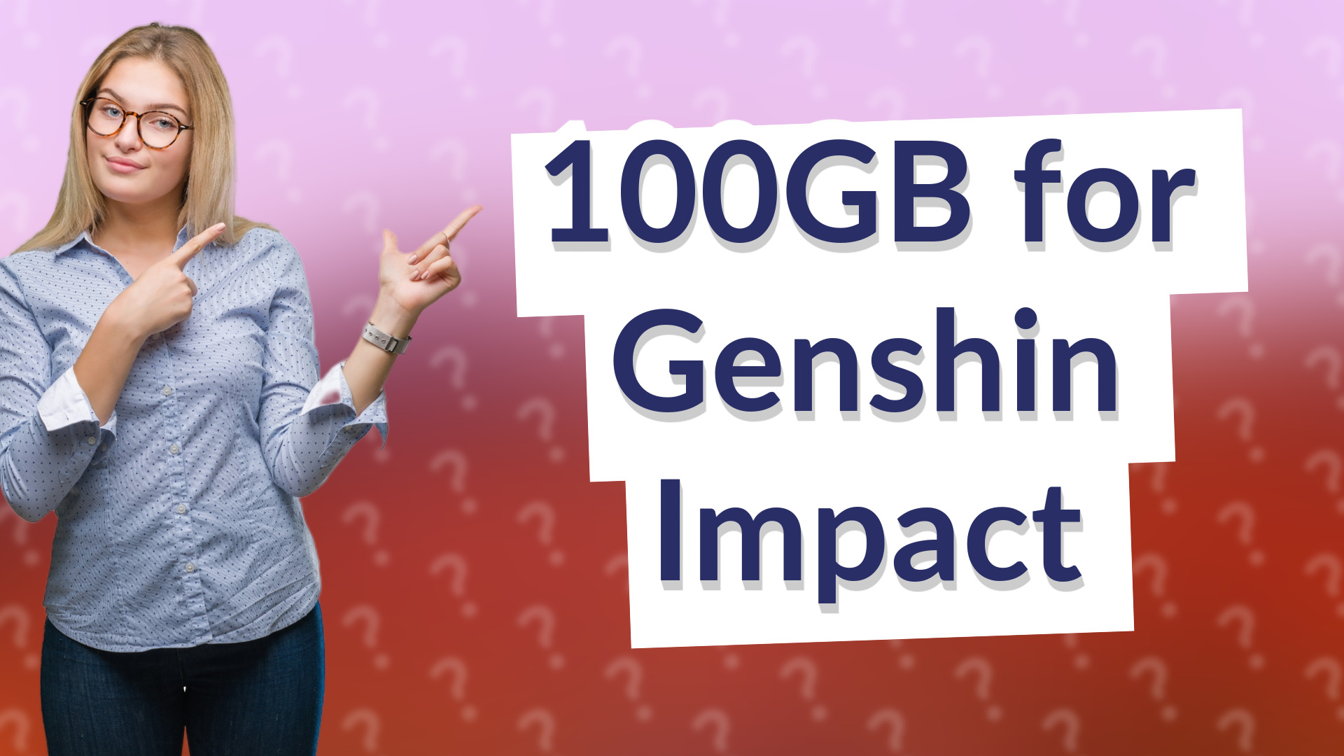 100GB for Genshin Impact