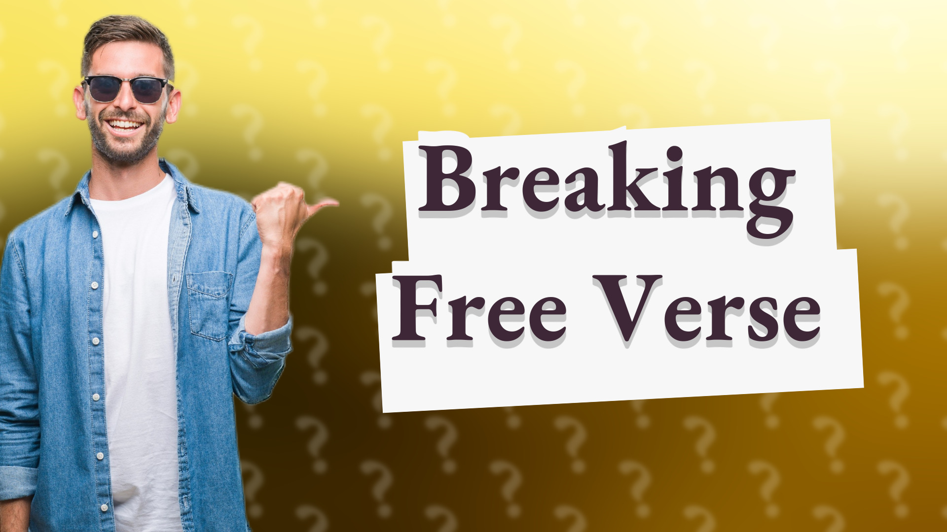 Breaking Free Verse