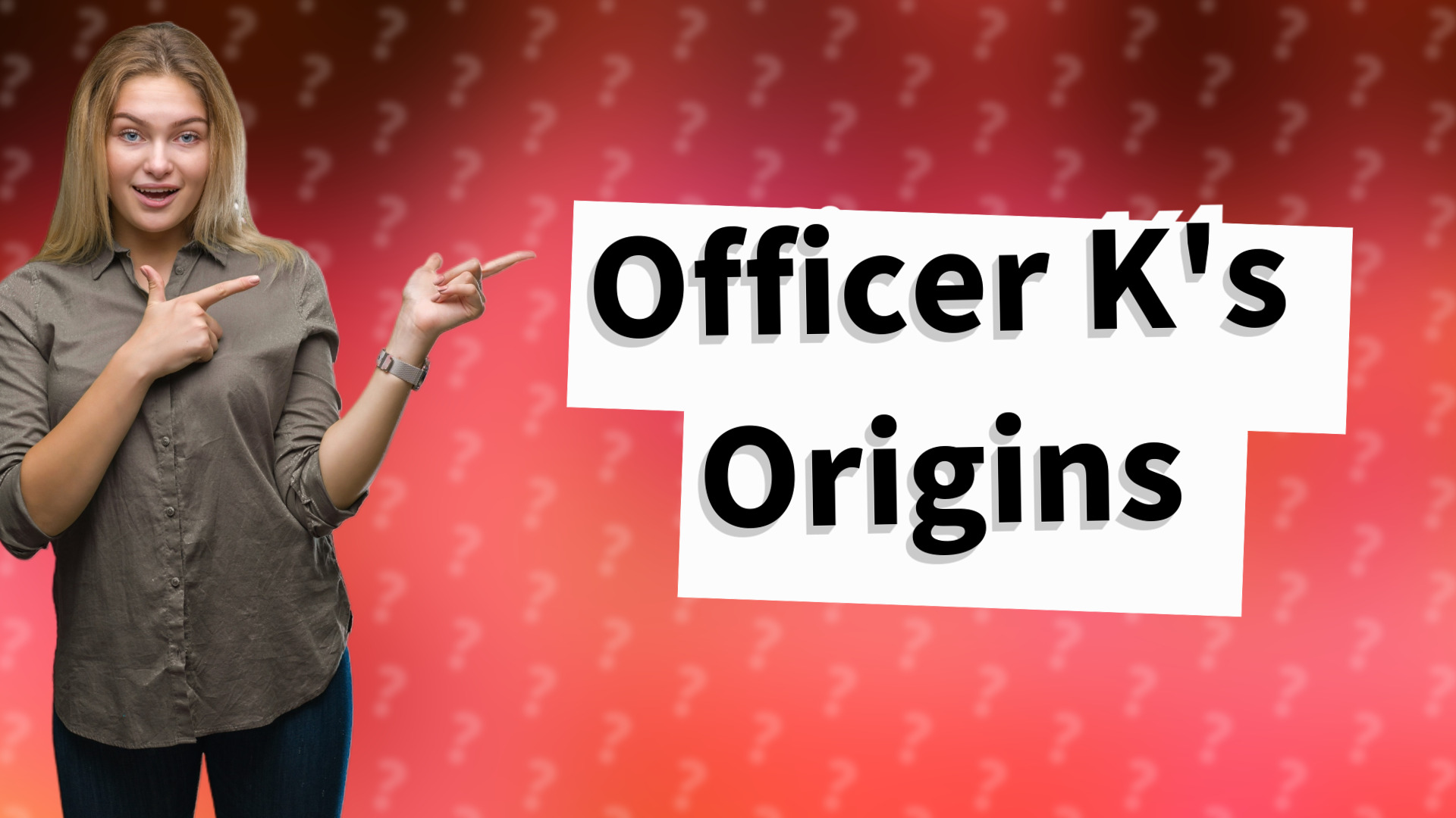 Officer K's Origins