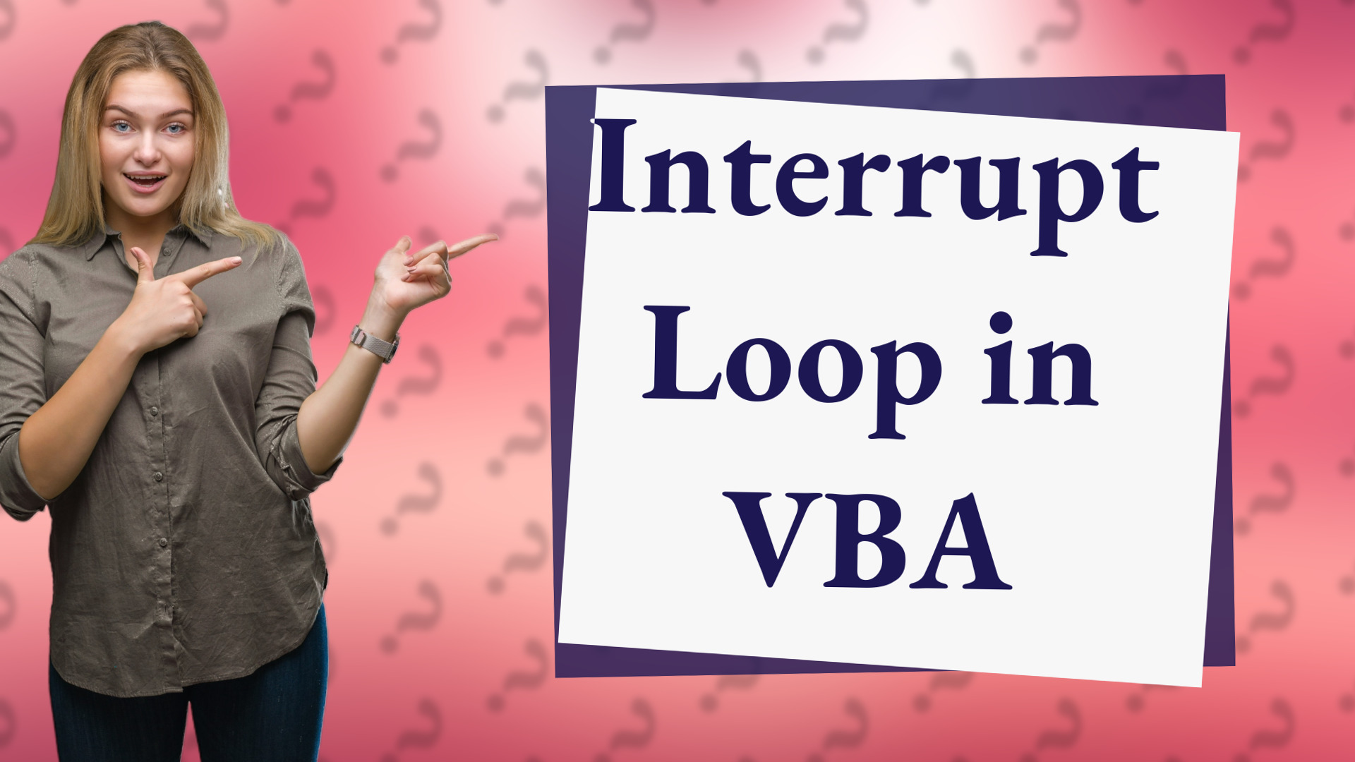 Interrupt Loop in VBA
